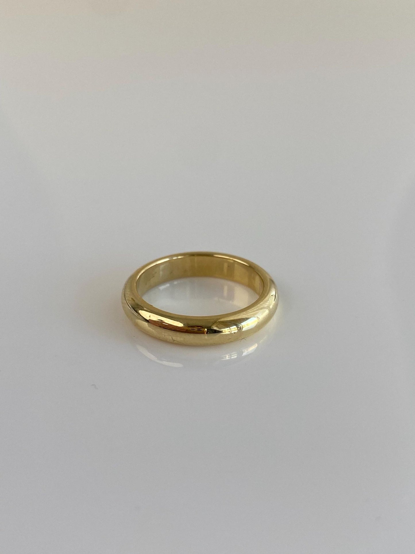 Vintage Solid 14k Yellow Gold Ring Band - Size 4