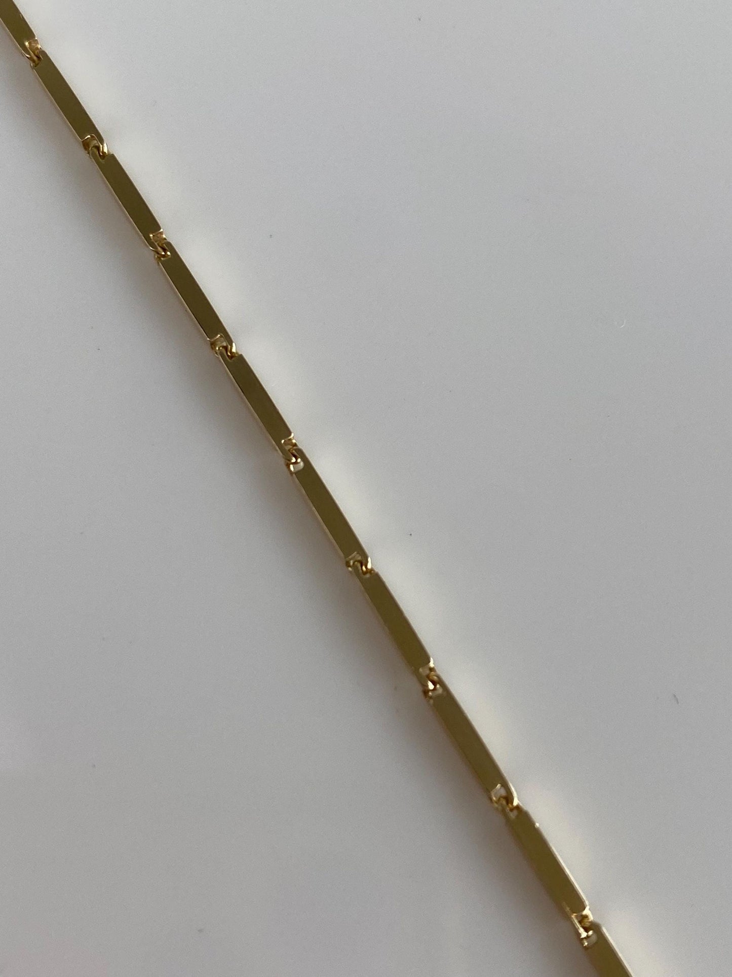 Vintage Solid 14k Yellow Gold Link Chain Bracelet - 7 inches