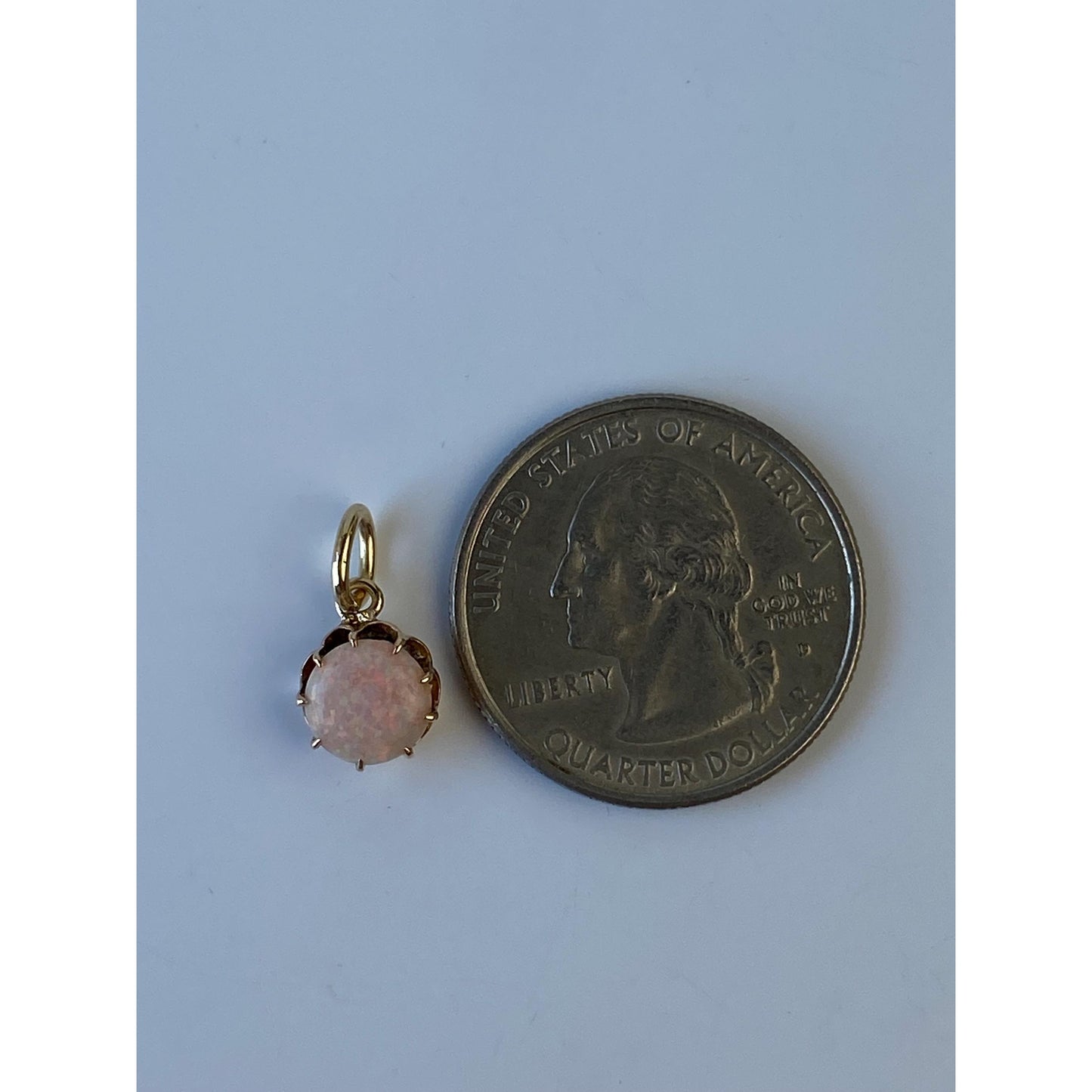 Vintage Solid 10k Yellow Gold Opal Stick Pin Conversion Charm