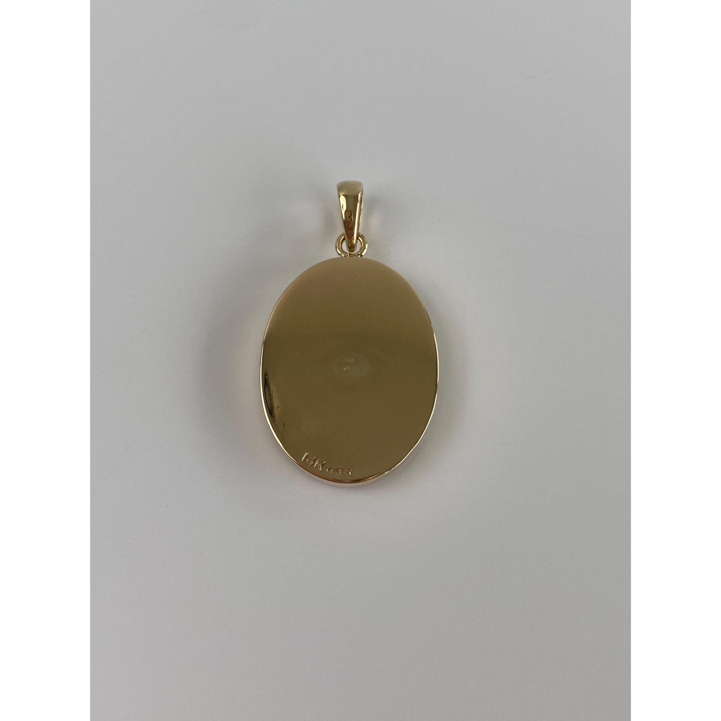 Vintage Solid 14k Yellow Gold Unakite Jasper Cufflink Conversion Charm