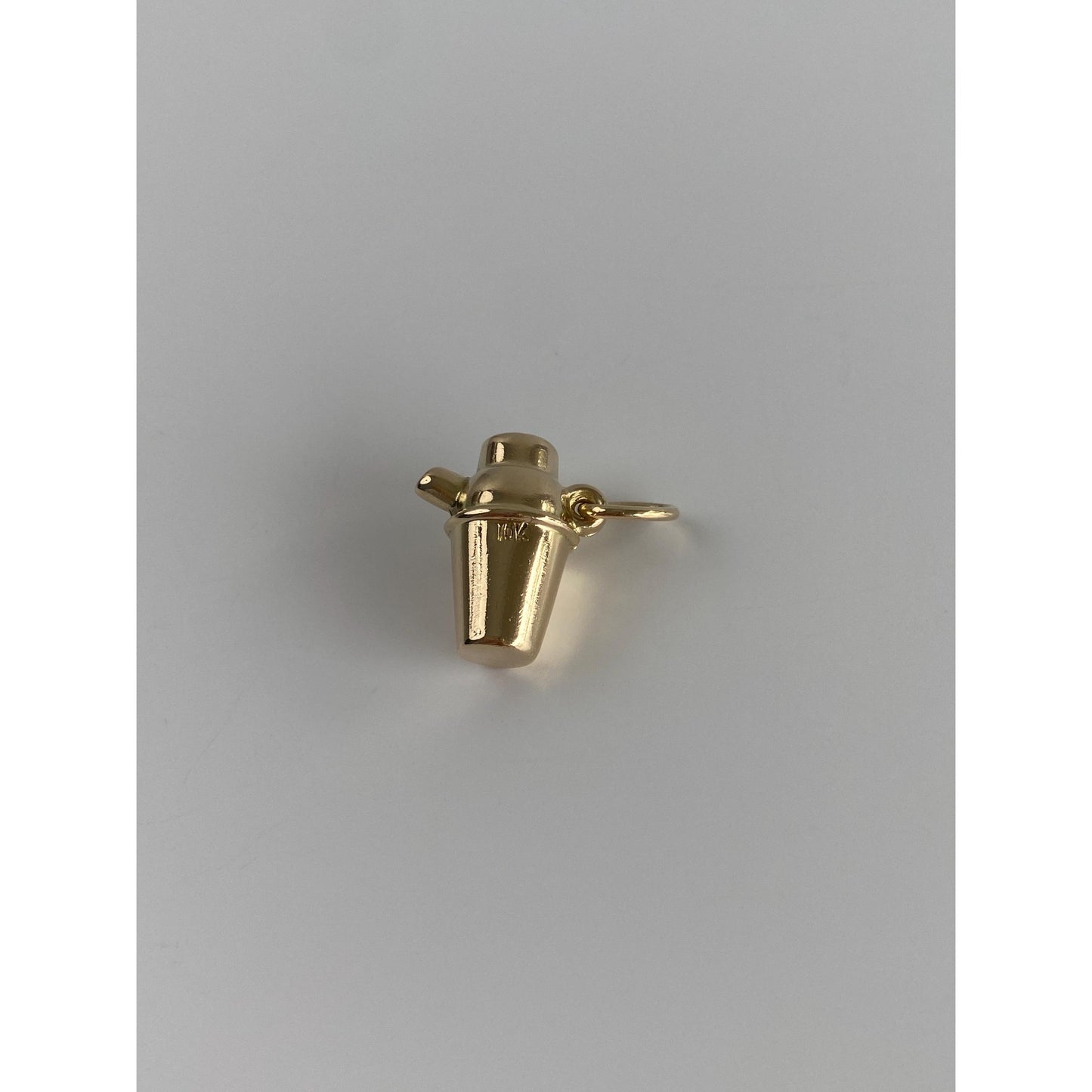 Vintage 10k Yellow Gold Cocktail Shaker Charm