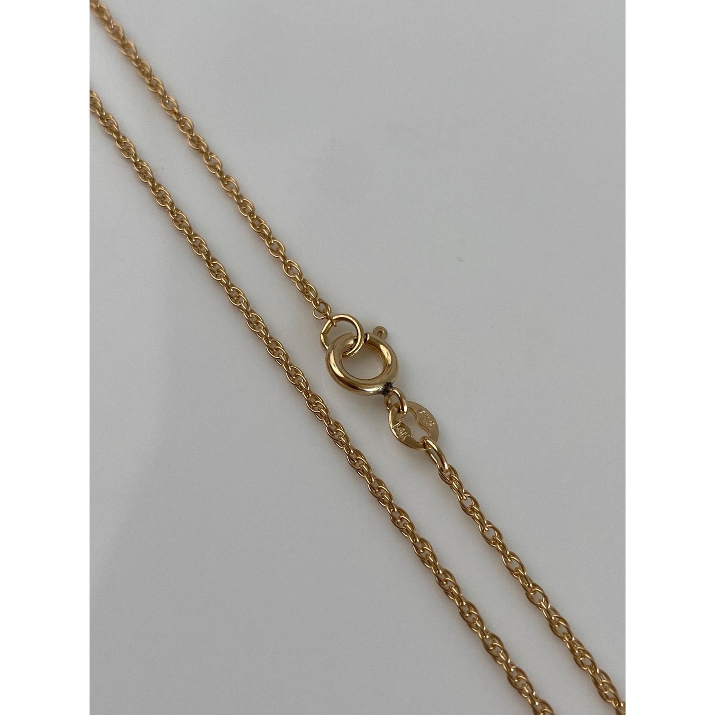 Vintage Solid 14k Yellow Gold Chain Necklace - 18 inches