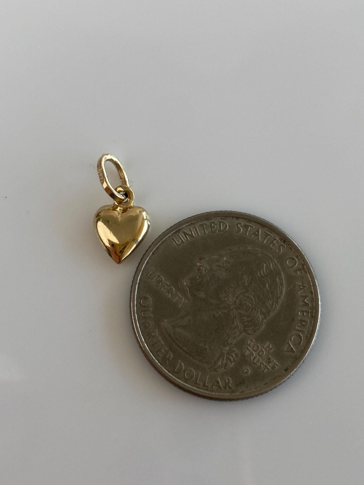 Vintage 14k Yellow Gold Puffy Heart Charm