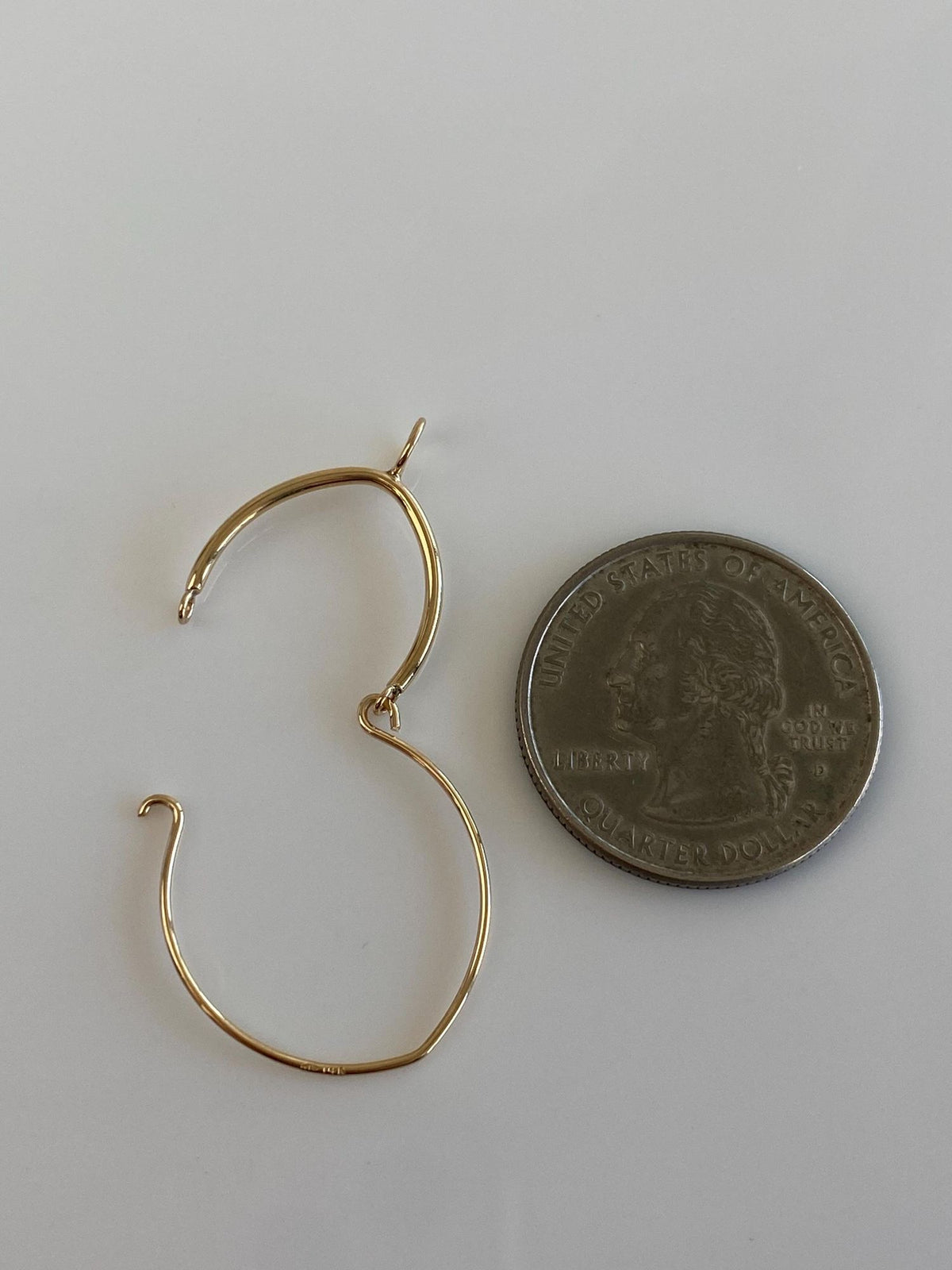 Vintage 14k Yellow Gold Charm Holder Charm