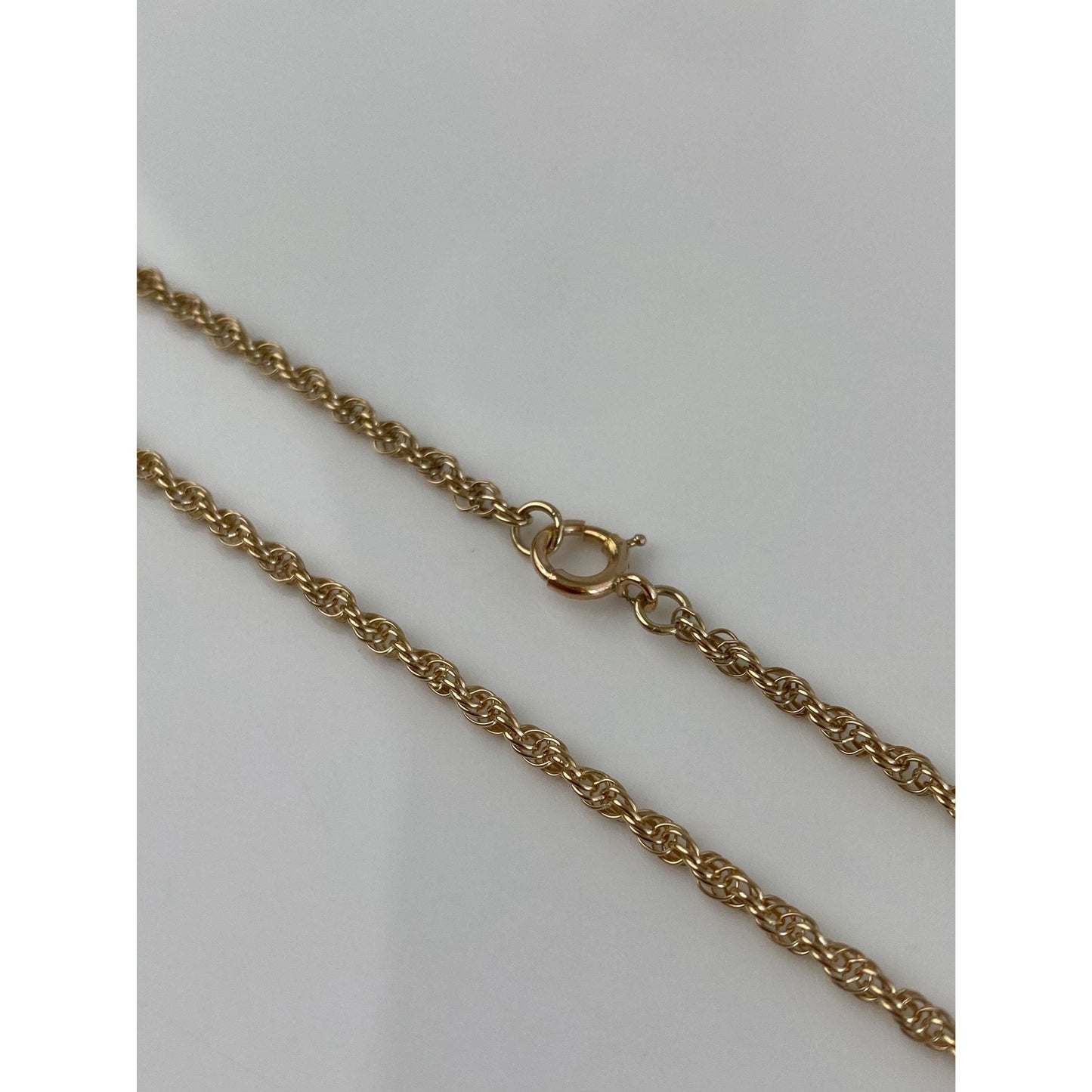 Vintage Solid 14k Yellow Gold Long Chain Necklace - 27.25 inches