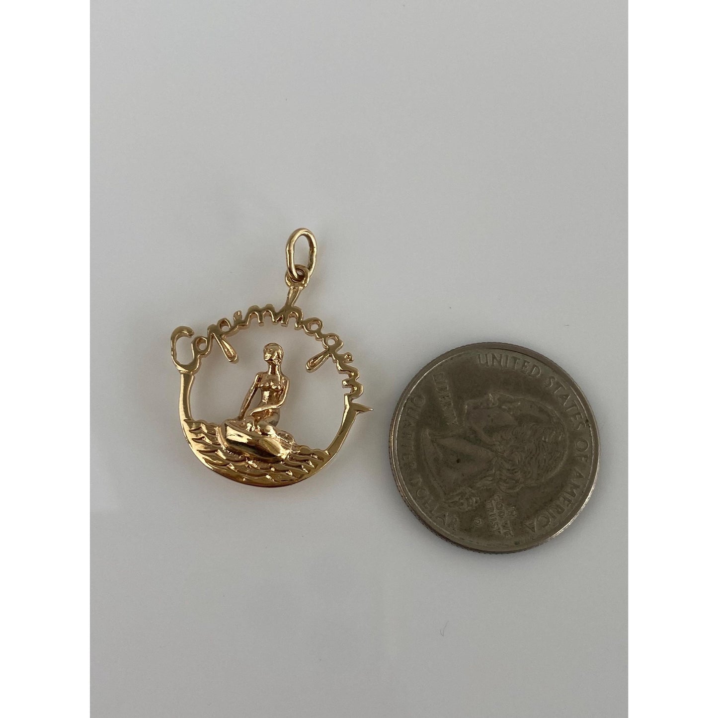 Vintage Solid 14k Yellow Gold Vacation Germany Copenhagen Charm