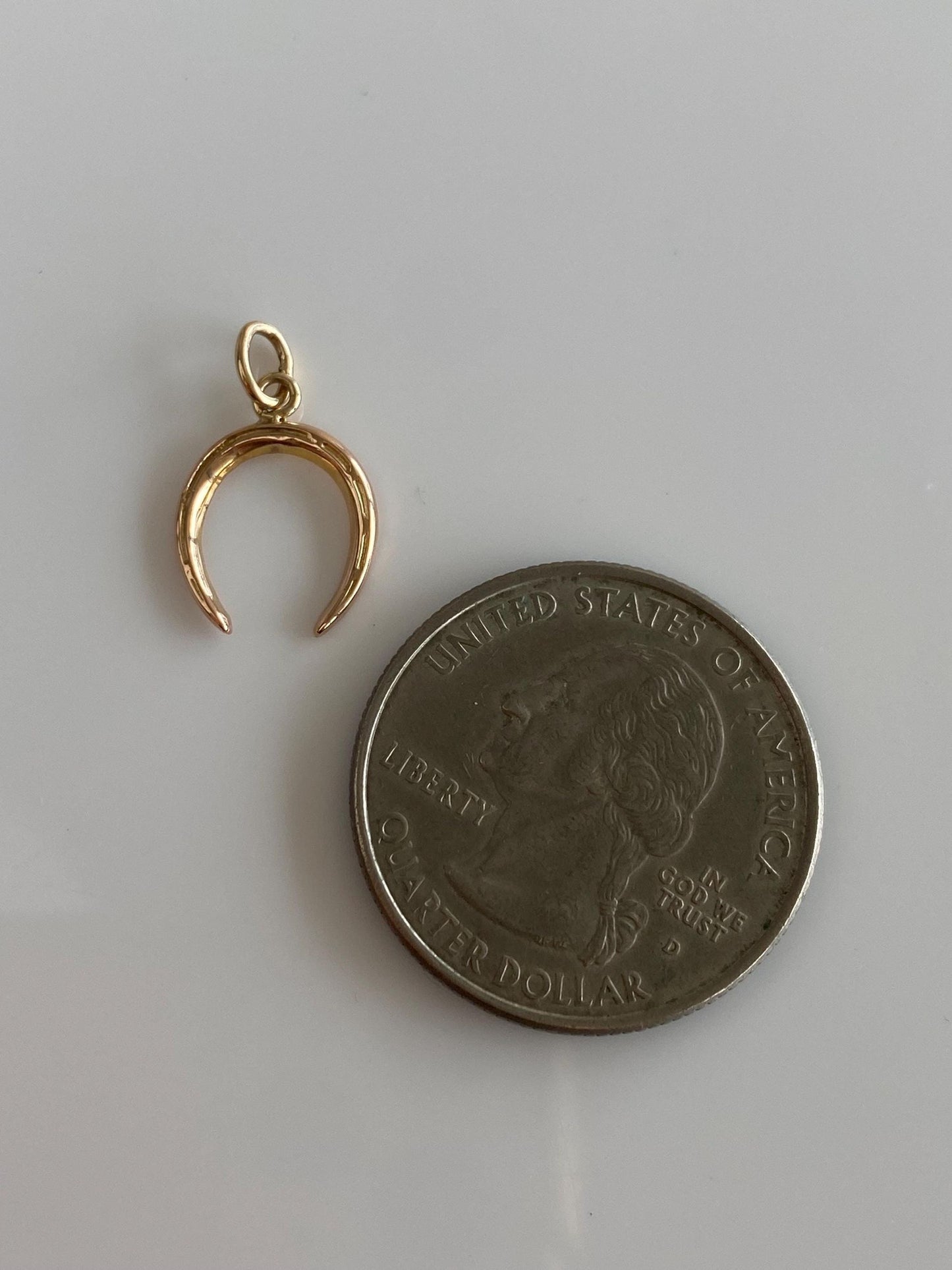 Vintage 10k Yellow Gold Horseshoe Charm