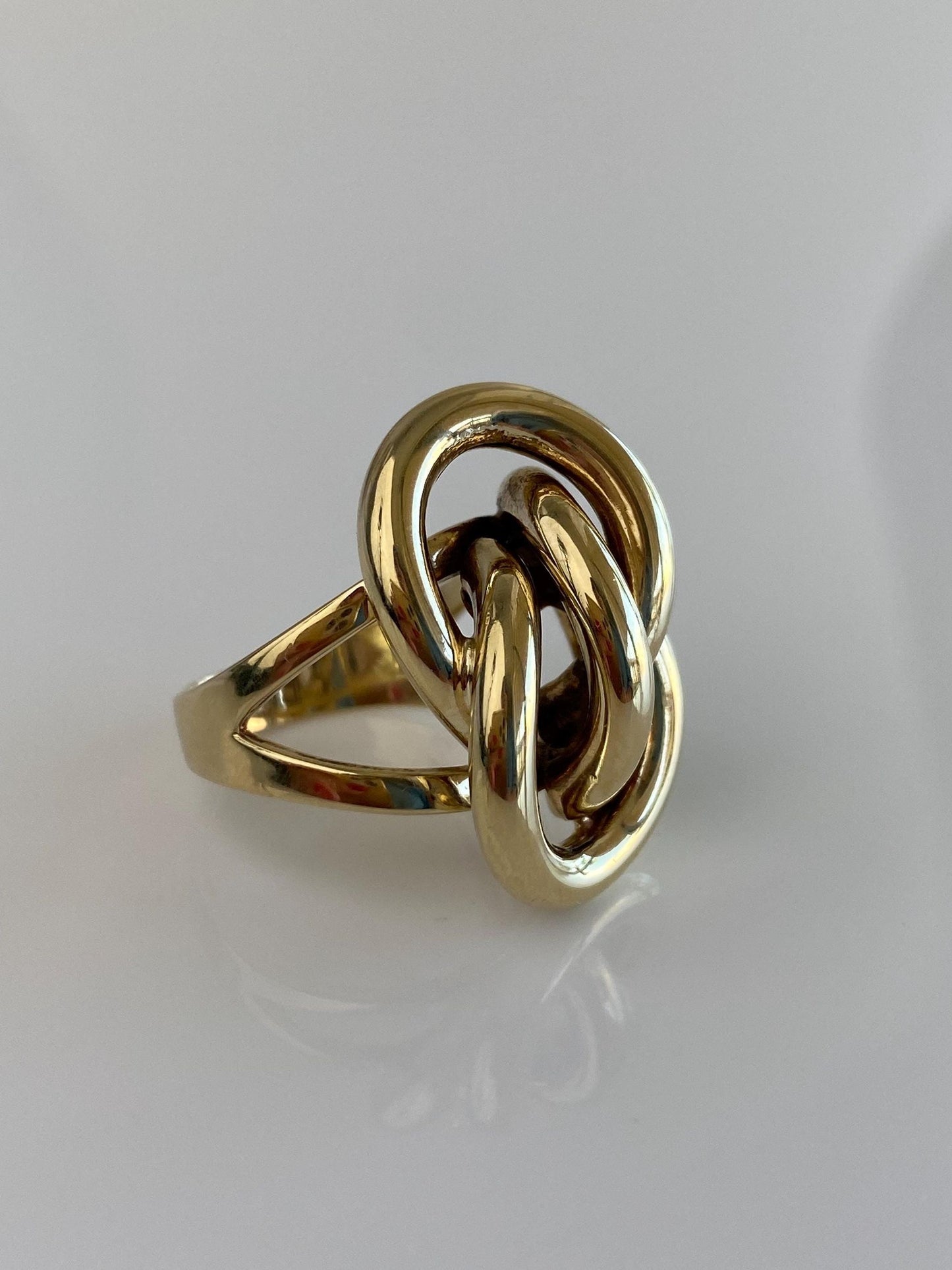 Vintage 14k Yellow Gold Twisted Knot Style Ring - Size 6.25