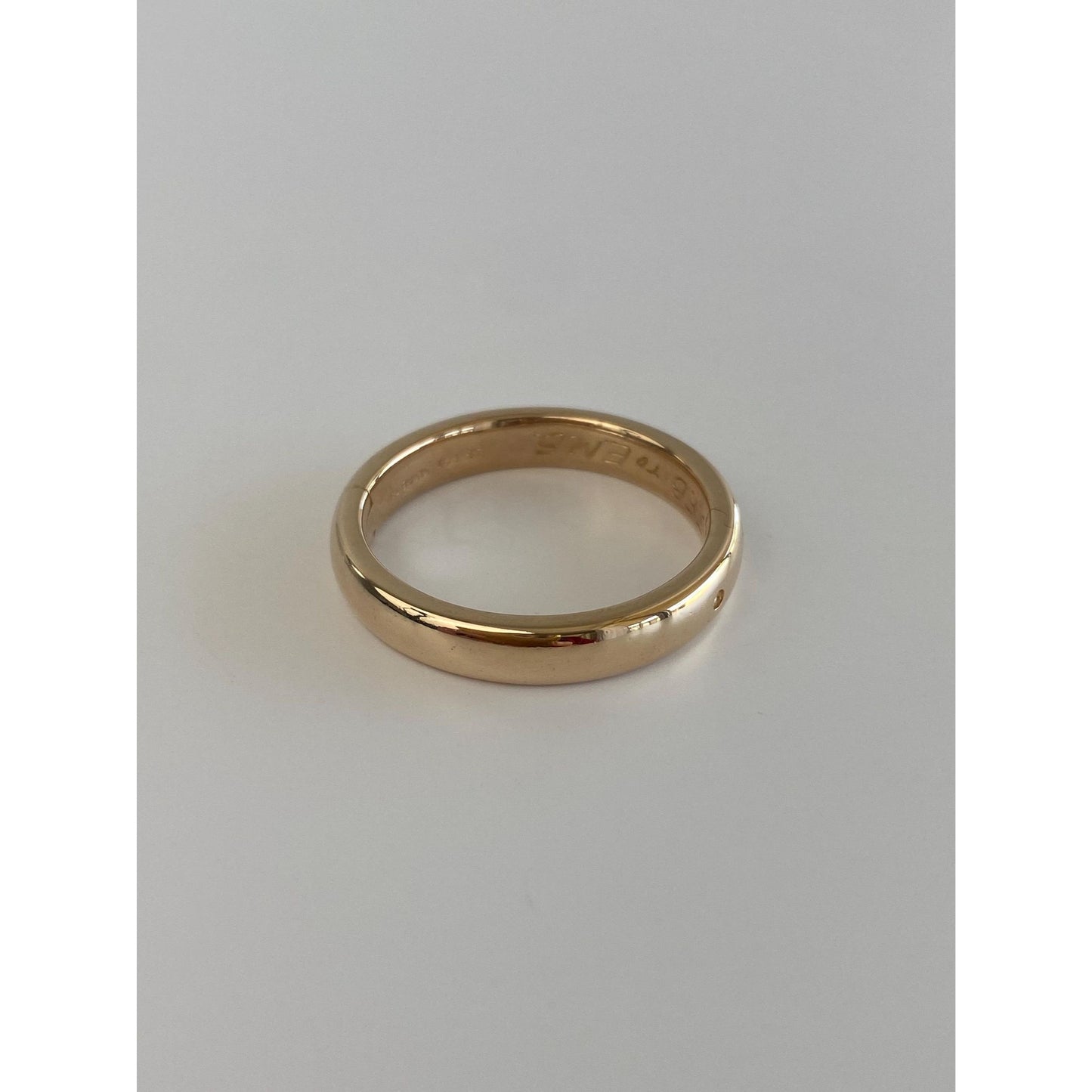 Vintage Solid 14k Yellow Gold Ring Band - Size 9.75