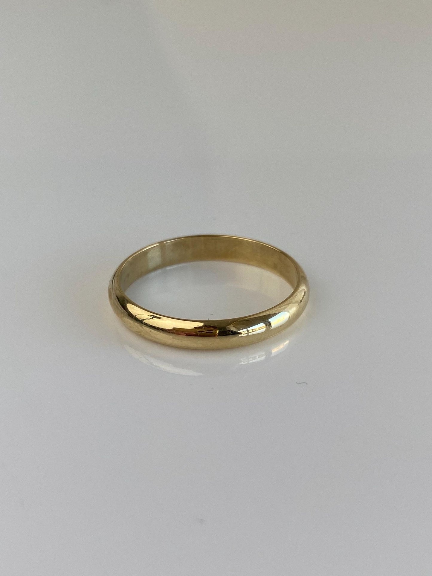 Vintage Solid 14k Yellow Gold Ring Band - Size 11