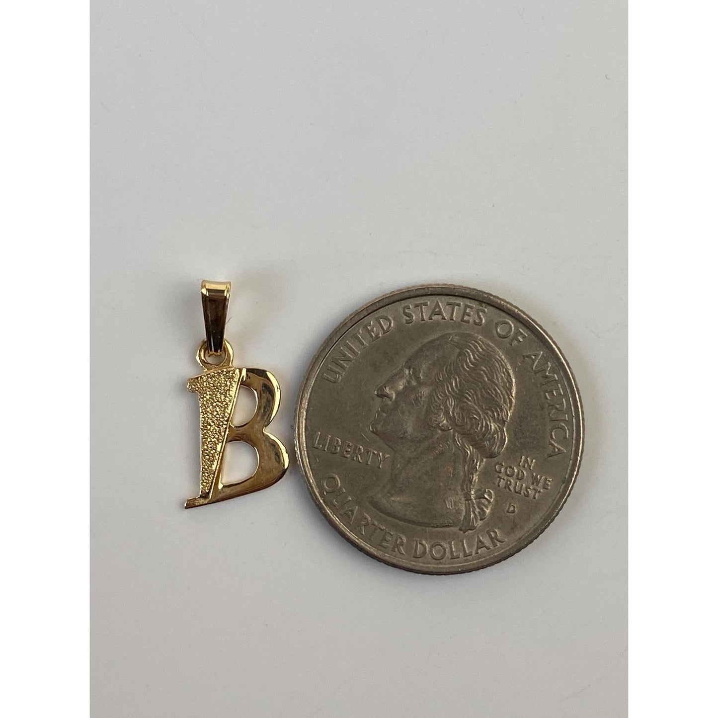 Vintage Solid 10k Yellow Gold Initial 'B' Charm
