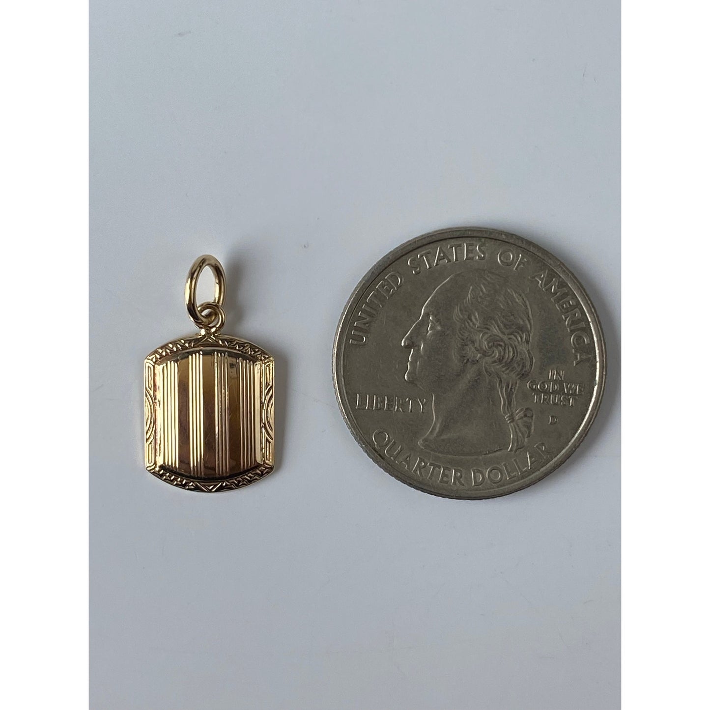 Vintage Solid 10k Yellow Gold Cufflink Conversion Charm