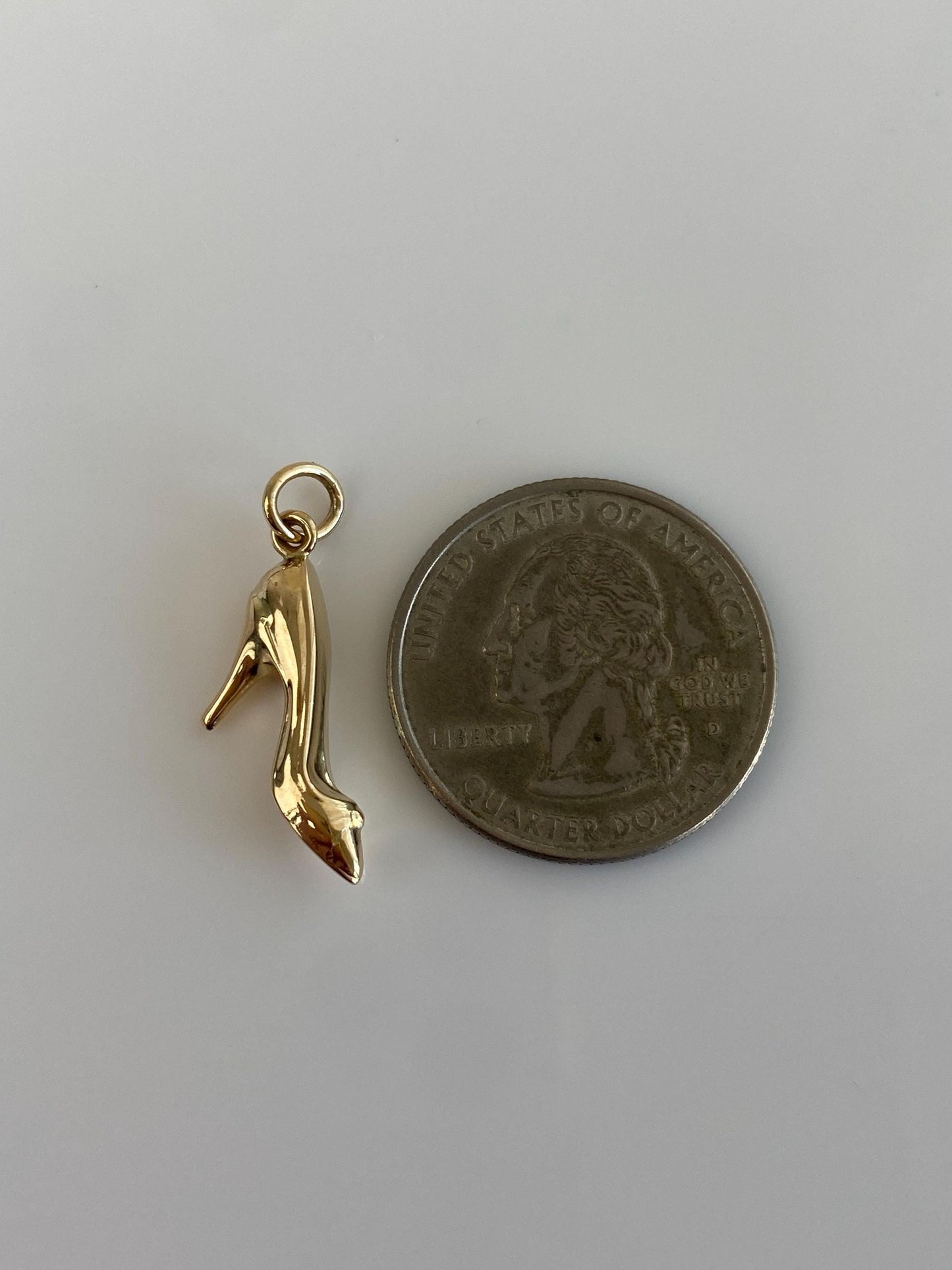 Vintage 14k Yellow Gold High Heel Charm