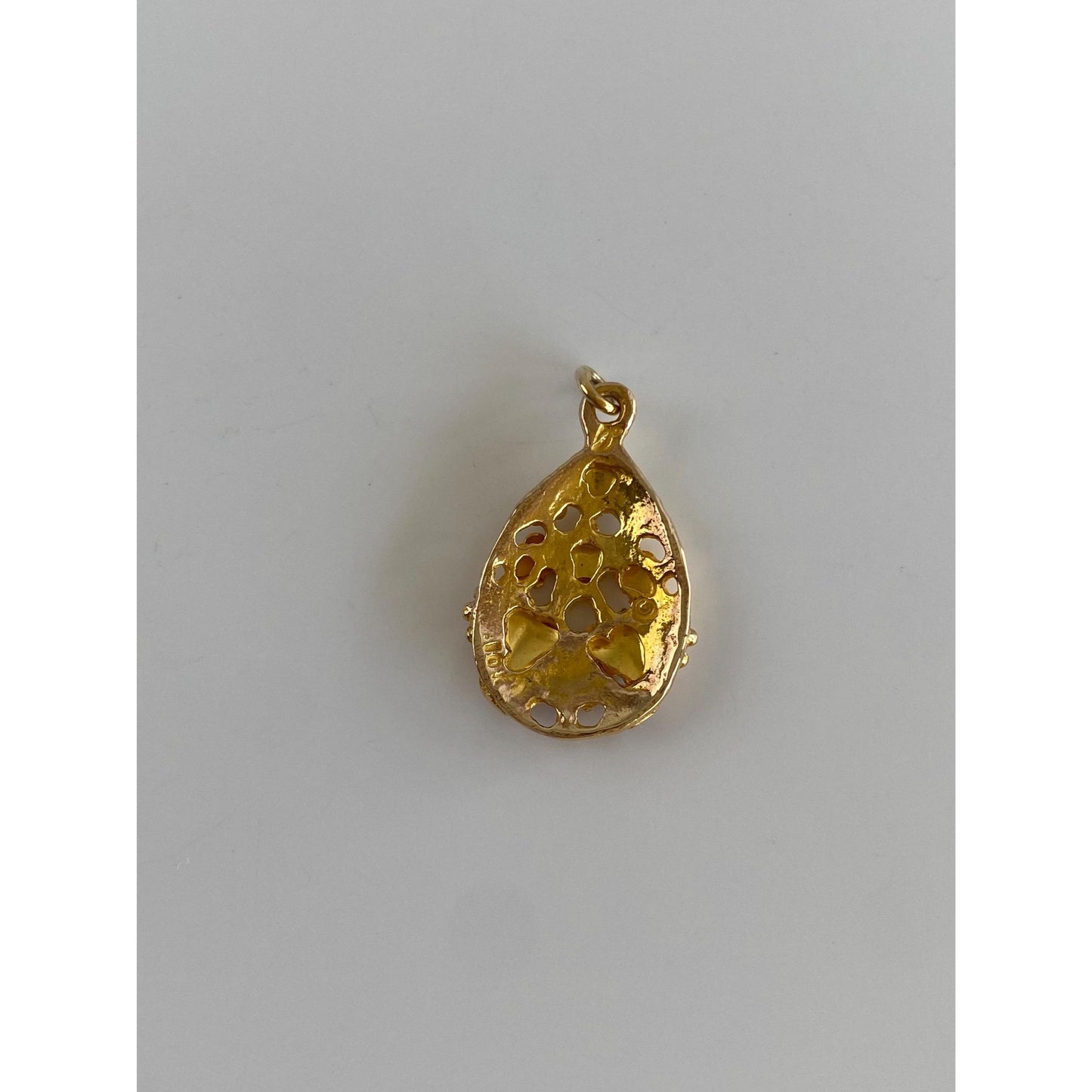 Vintage Solid 10k Black Hills Gold Grapevine Charm