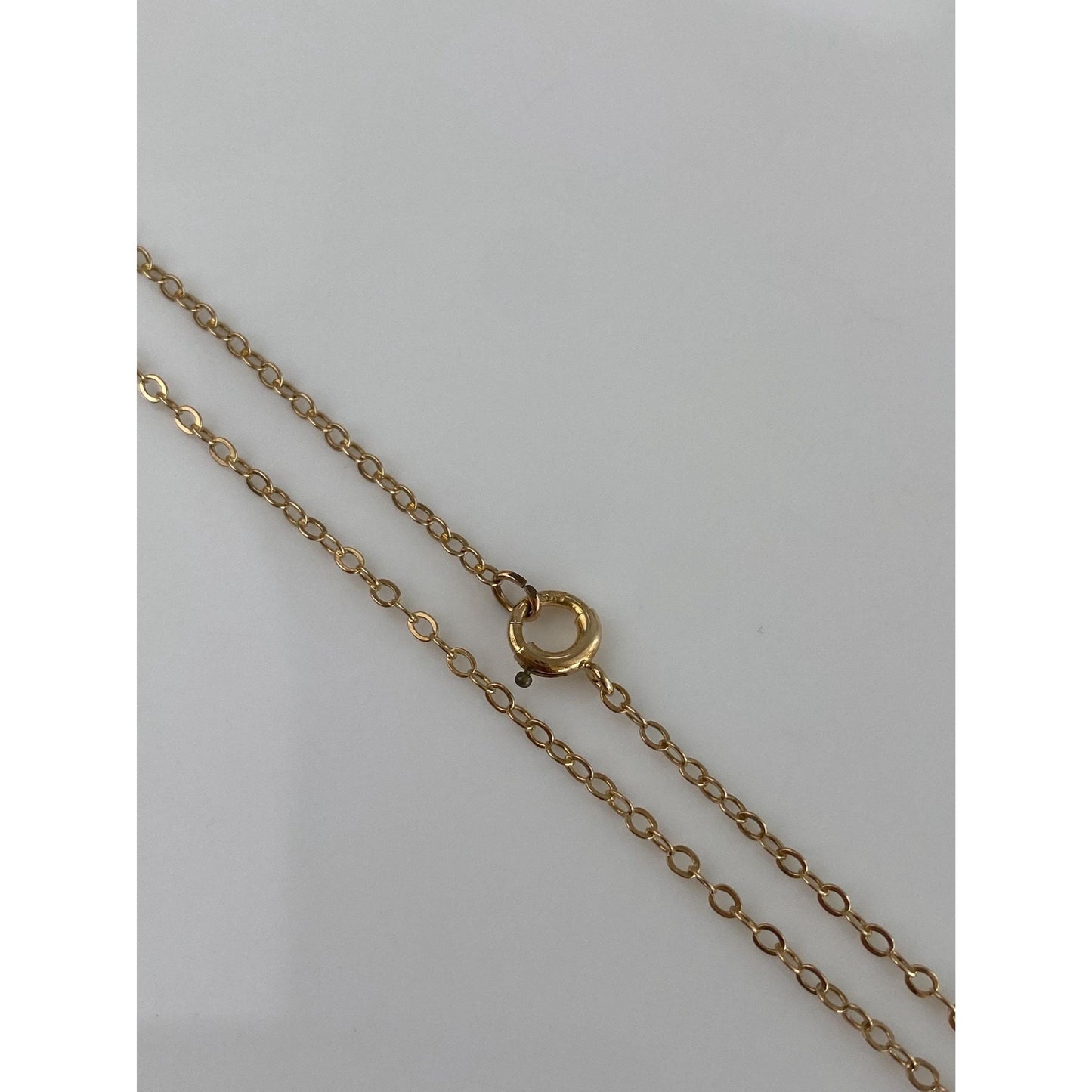 Vintage Solid 10k Yellow Gold Cable Chain Necklace - 16 inches