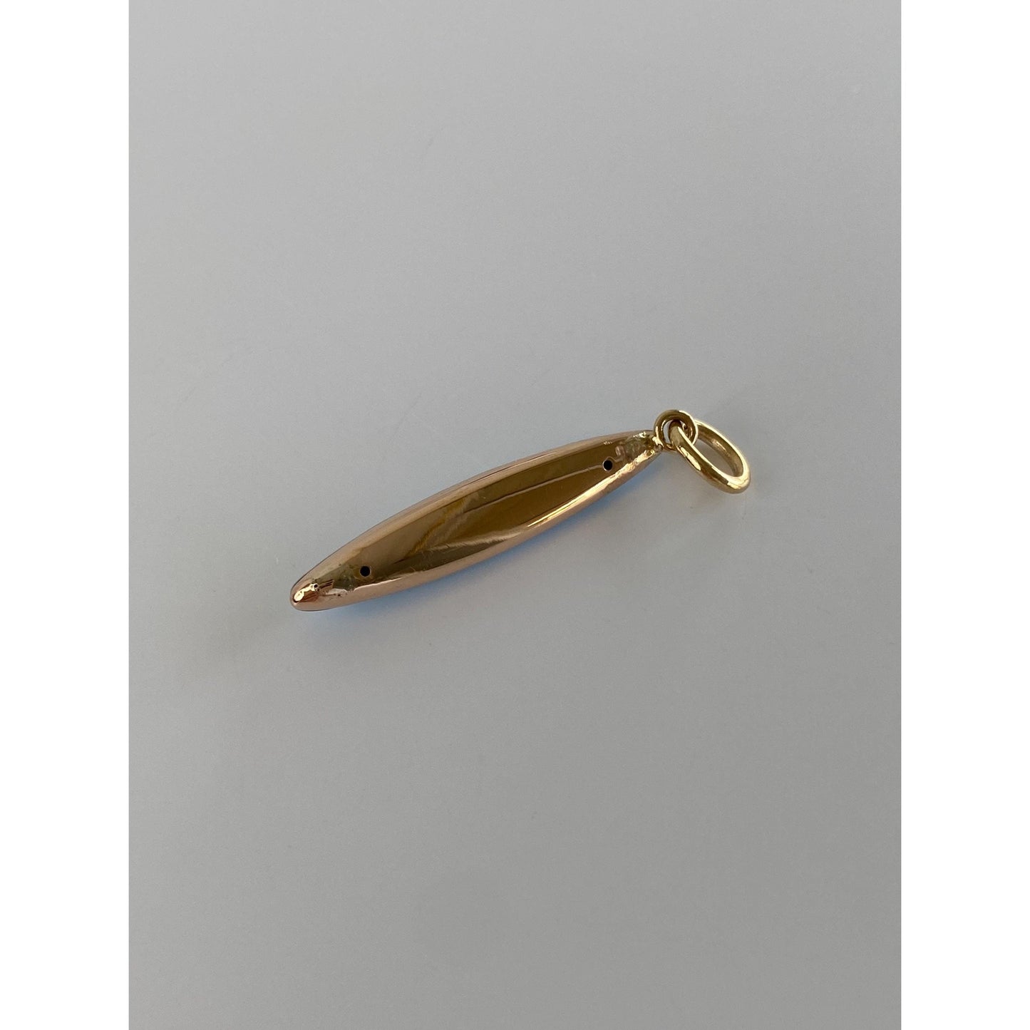 Vintage 10k Yellow Gold Blue Enamel Seed Pearl Domed Charm