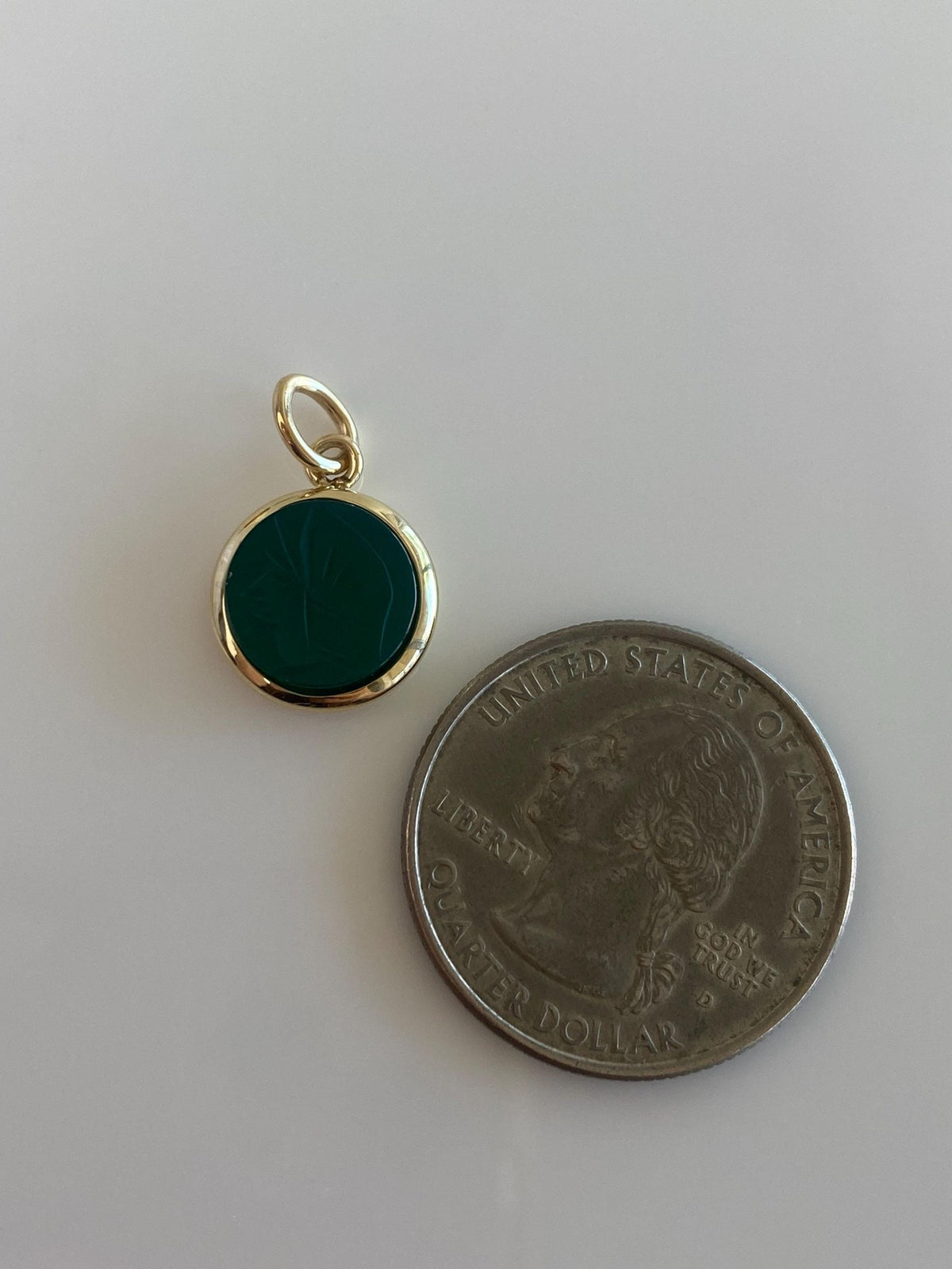 Vintage Solid 14k Yellow Gold Carved Roman Warrior Cameo Tie Tack Charm