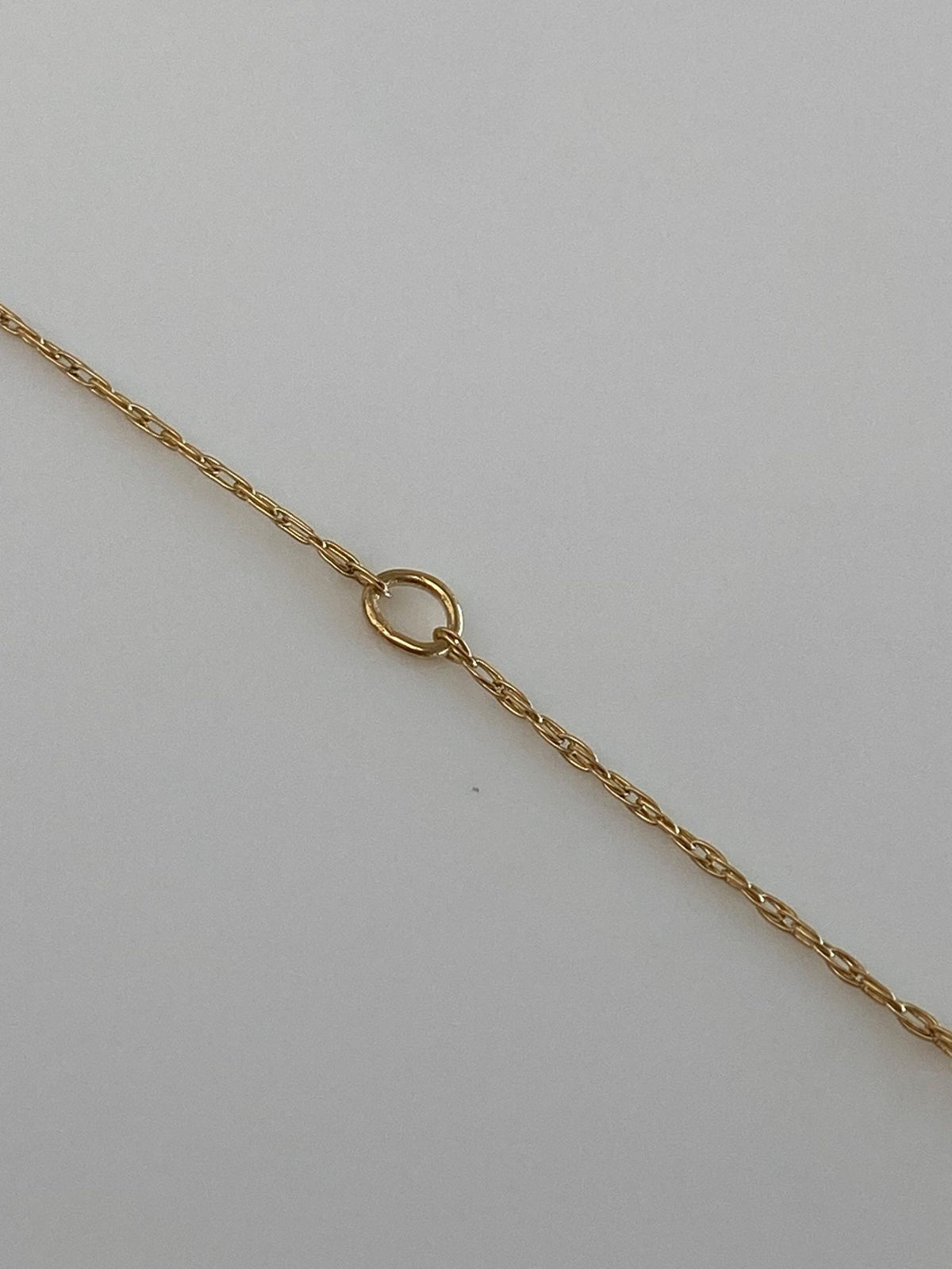 Vintage Solid 14k Yellow Gold Dainty Chain Extender - 2.5 inches