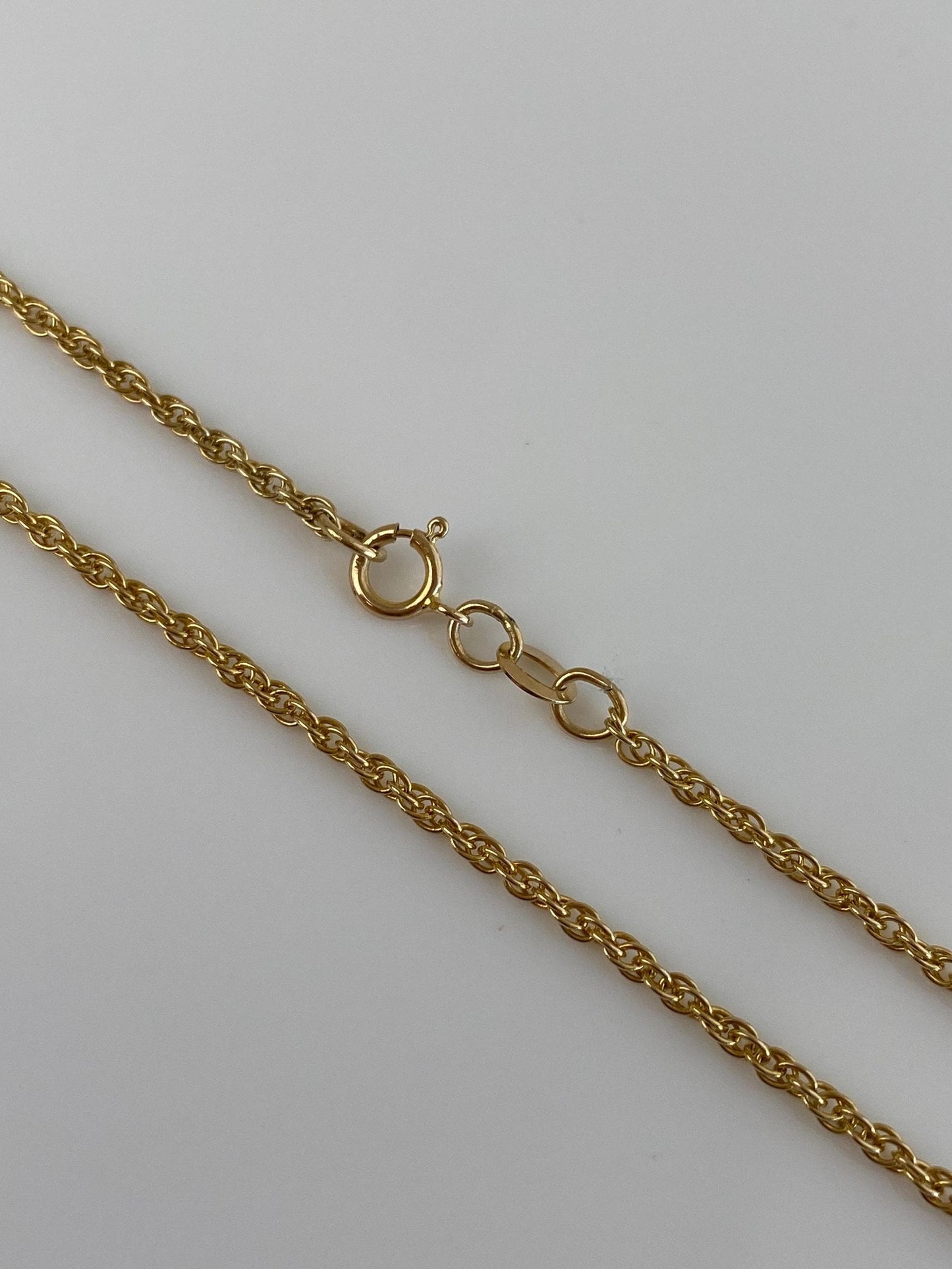 Vintage Solid 14k Yellow Gold Chain Necklace - 19.75 inches