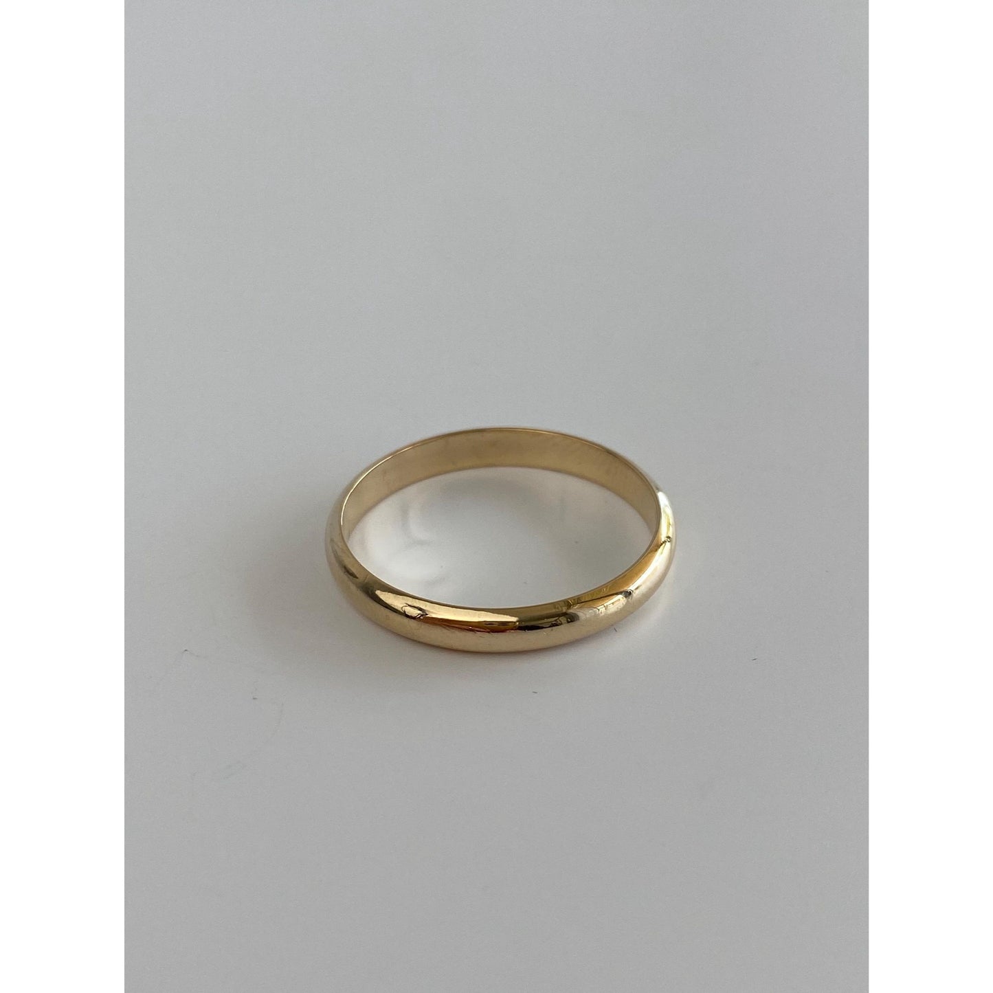 Vintage Solid 14k Yellow Gold Ring Band - Size 11.5