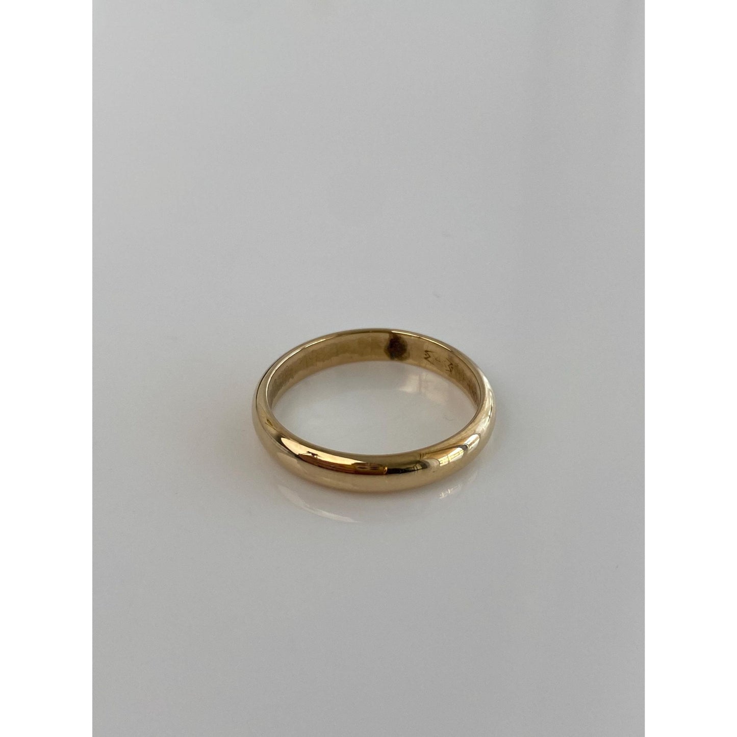 Vintage Solid 14k Yellow Gold Ring Band - Size 7.25