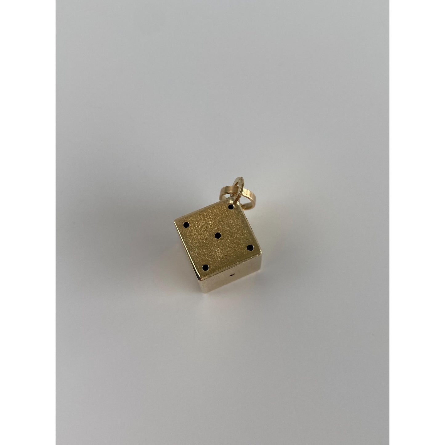 Vintage 14k Yellow Gold Die Dice Charm