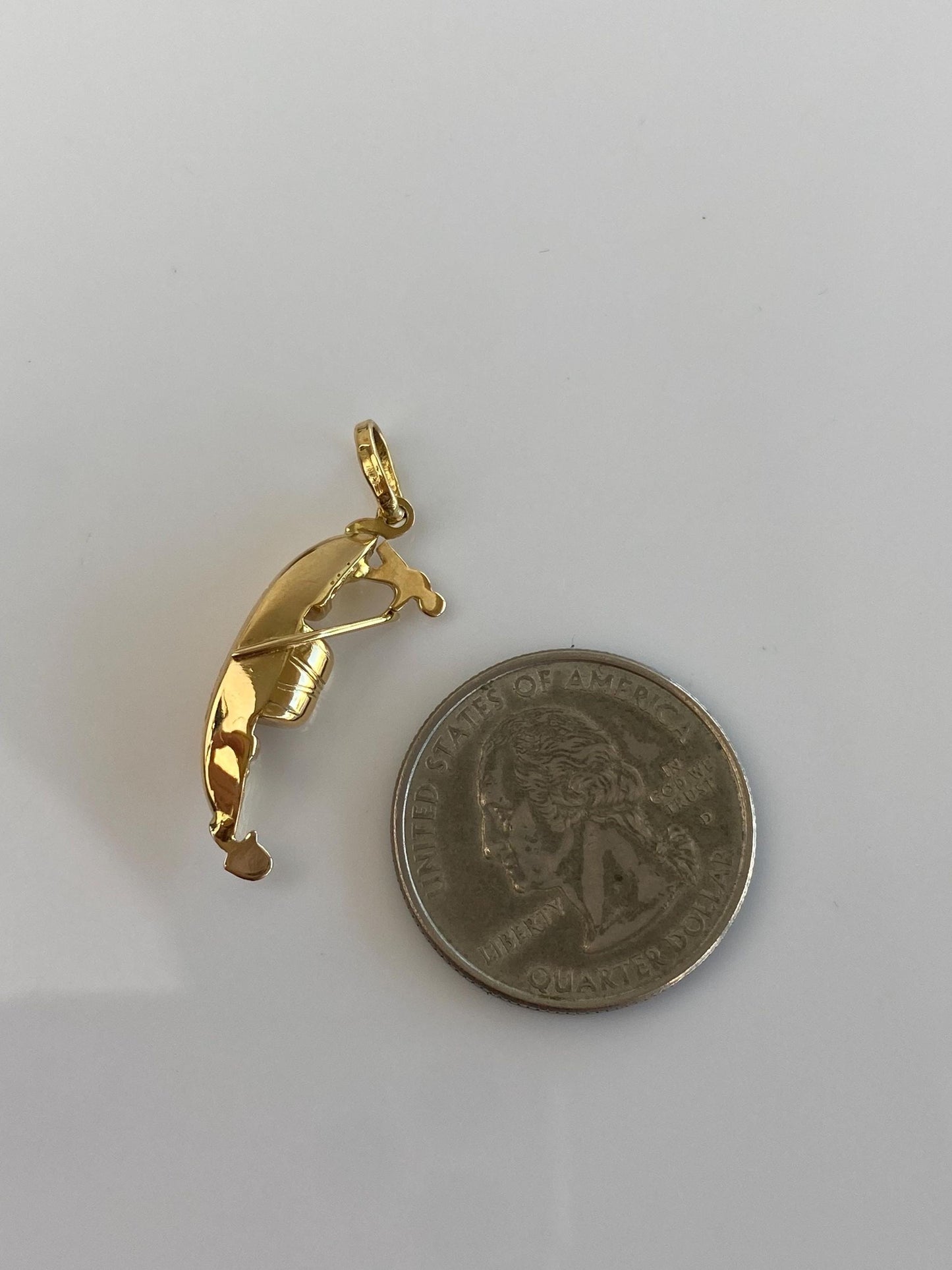 Vintage 18k Yellow Gold Gondola Charm