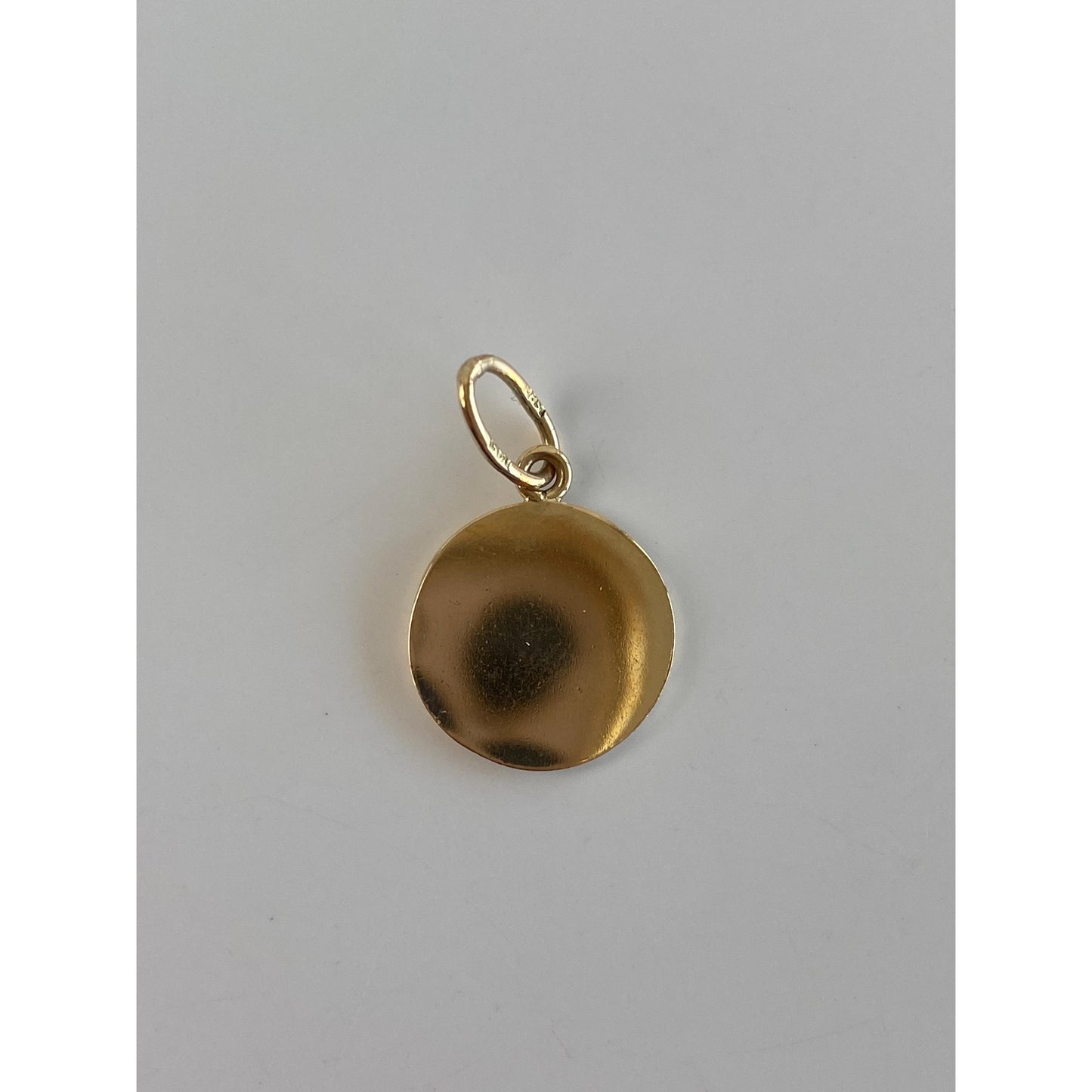 Vintage Solid 14k Yellow Gold Religious Charm