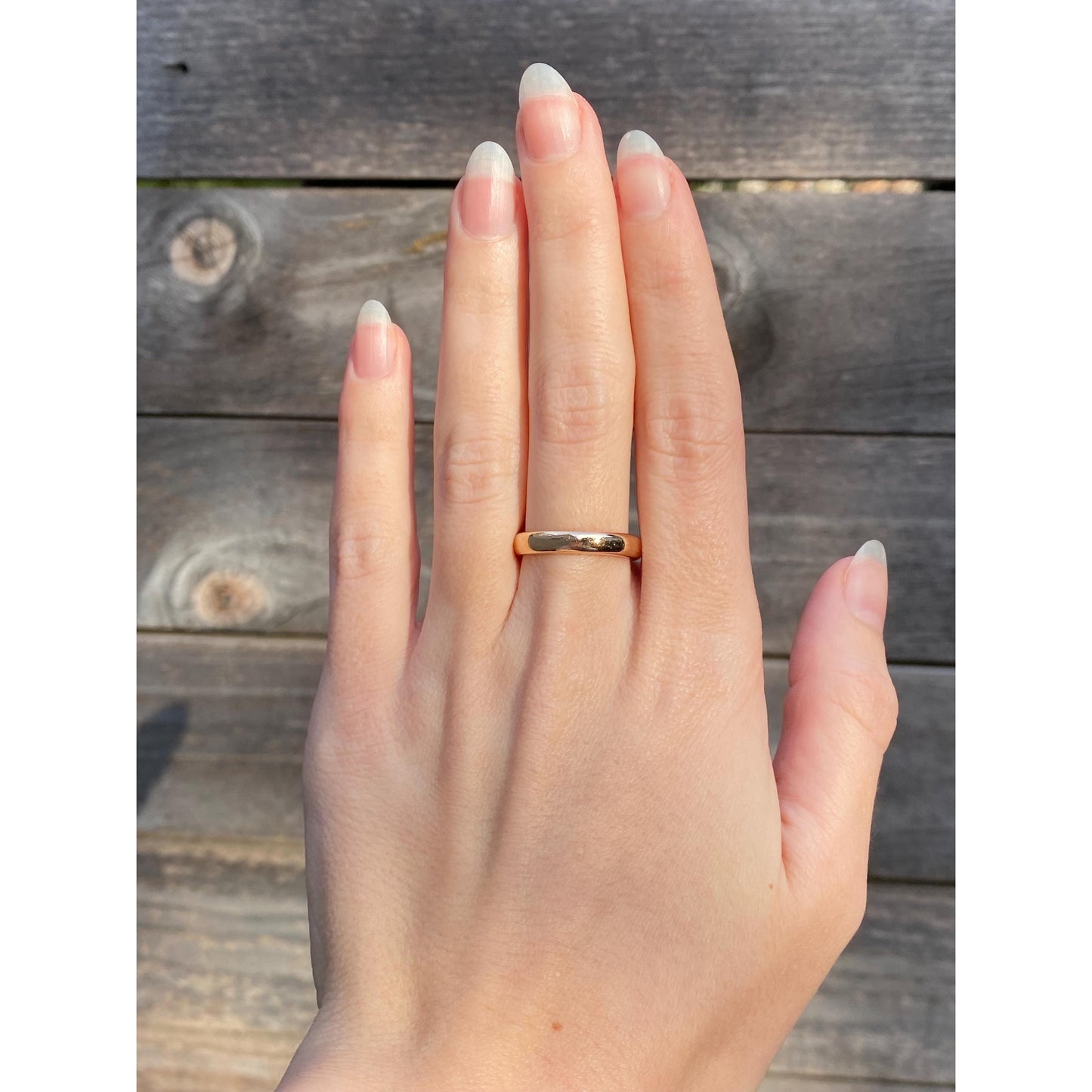 Vintage Solid 18k Yellow Gold Ring Band - Size 7.75