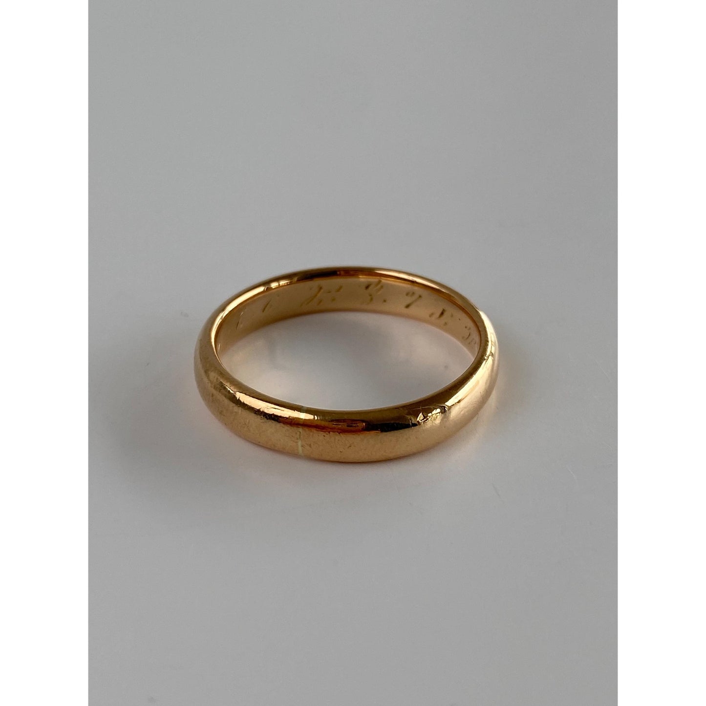 Vintage Solid 18k Yellow Gold Ring Band - Size 7.75