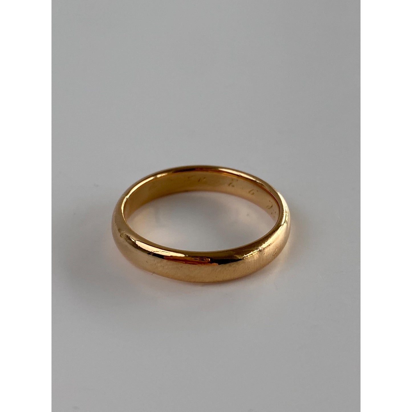Vintage Solid 18k Yellow Gold Ring Band - Size 7.75
