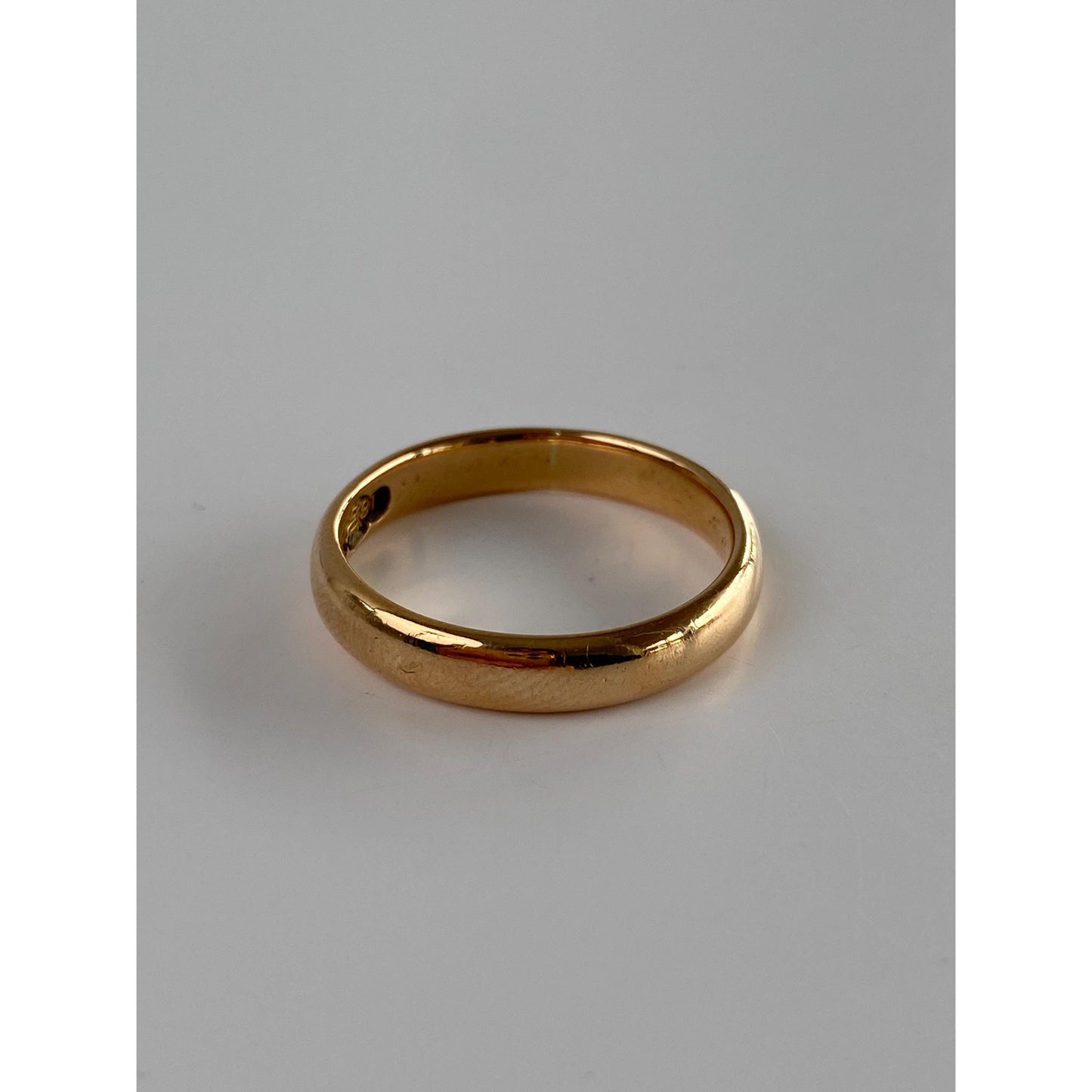 Vintage Solid 18k Yellow Gold Ring Band - Size 7.75