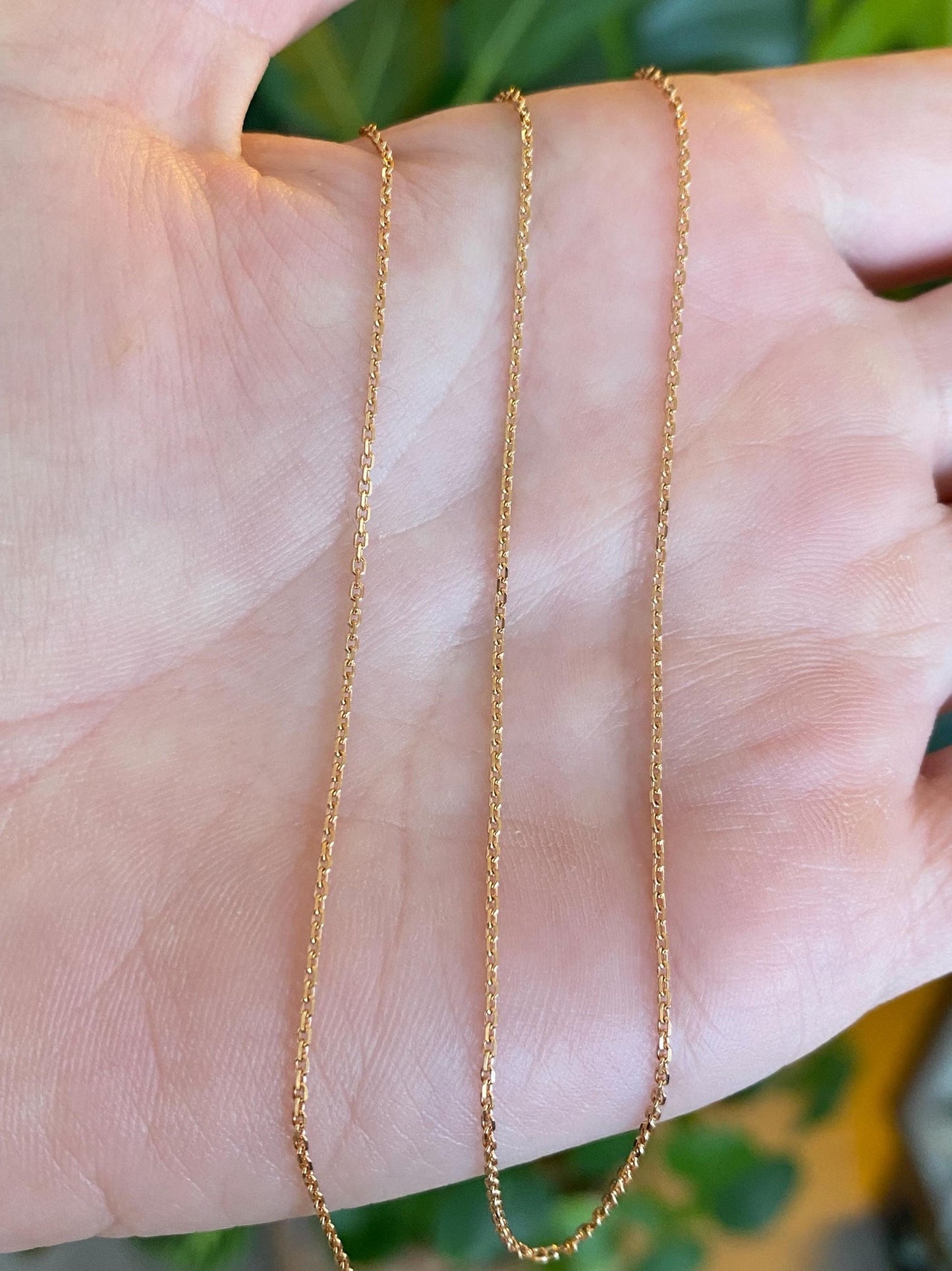 Vintage Solid 14k Rose Gold Tight Biker Link Chain Necklace - 20 inches