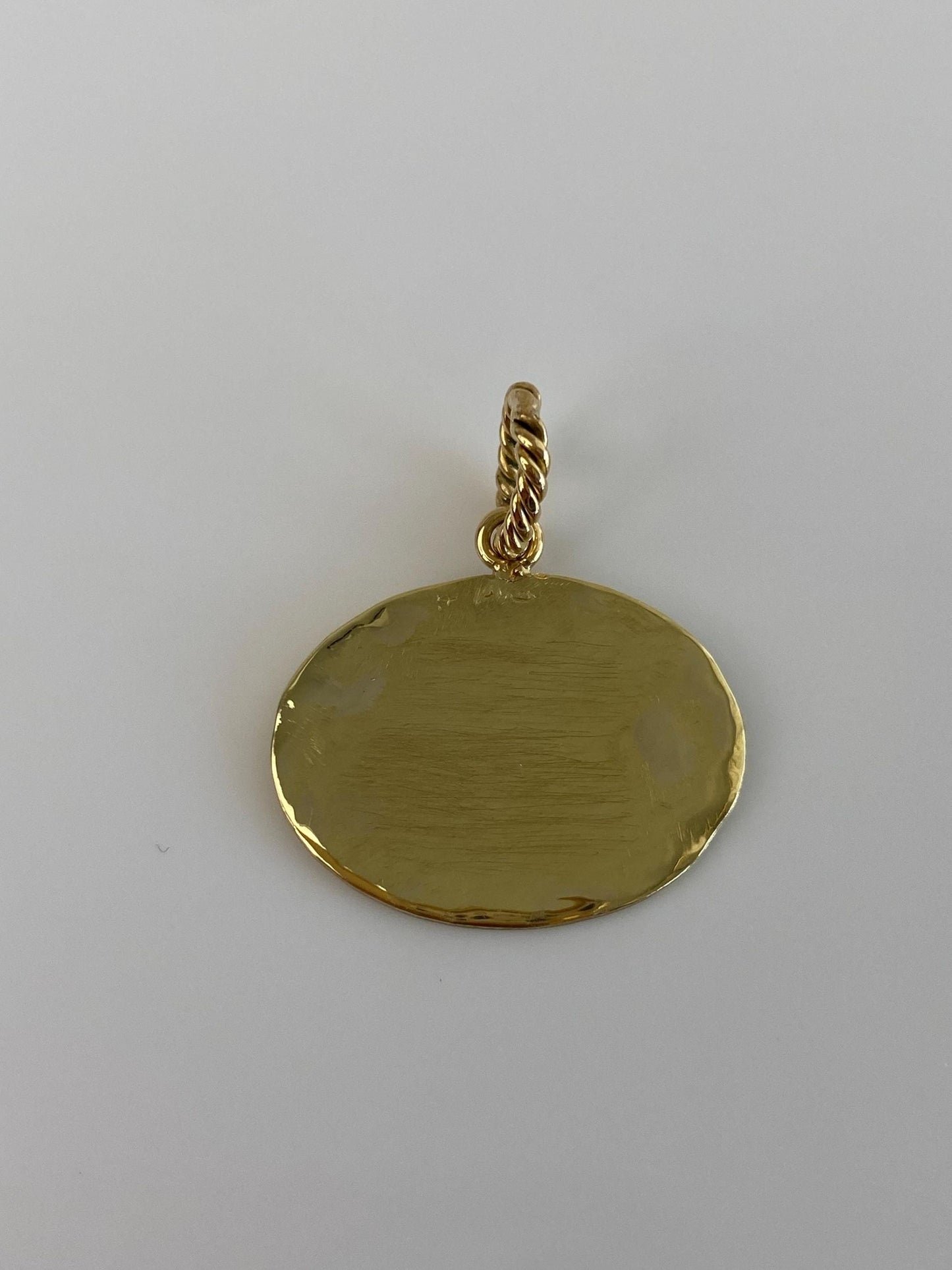 Vintage Solid 18k Yellow Gold Engraved Sailboat Charm