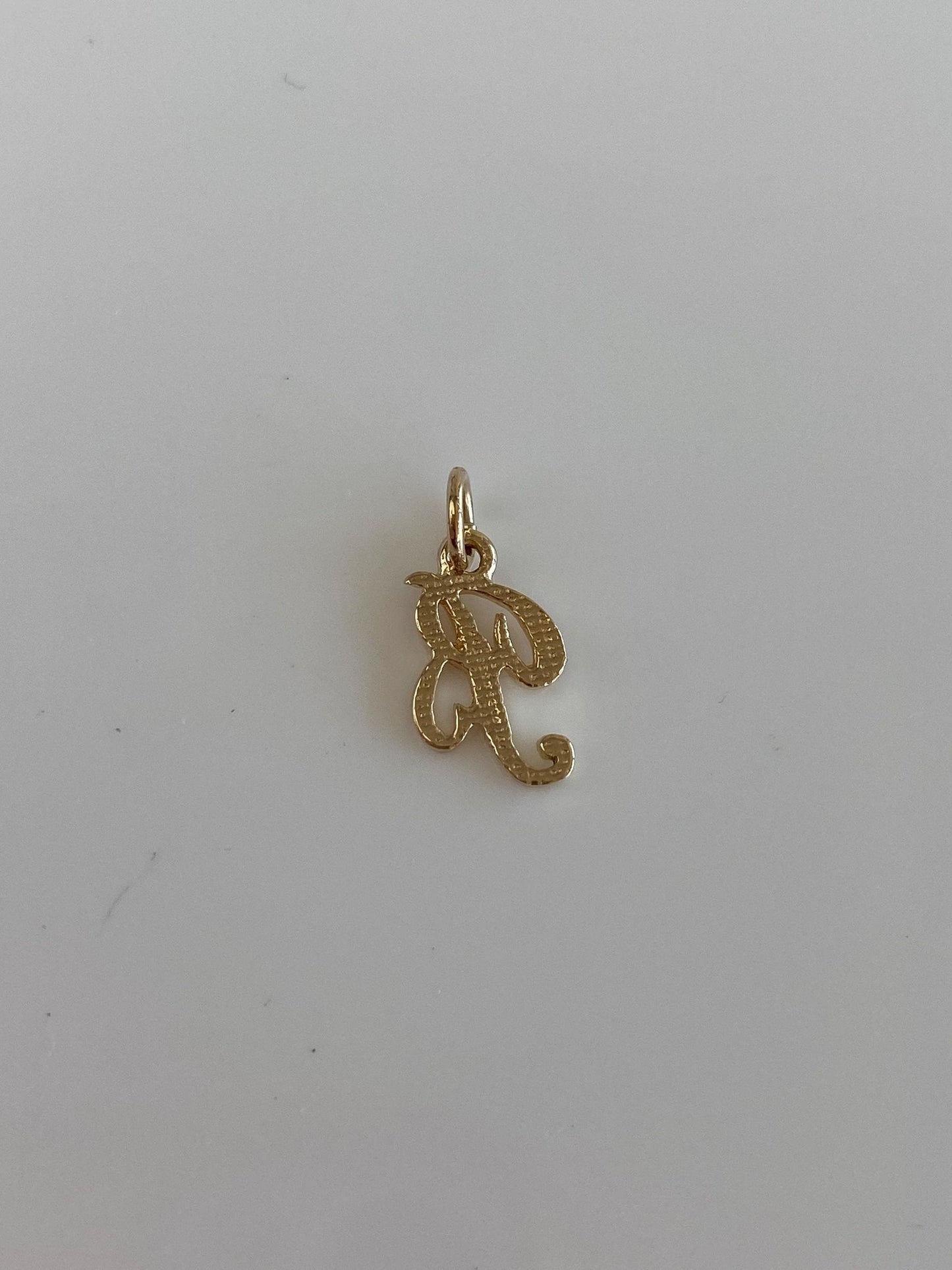 Solid 14k Yellow Gold Initial 'B' Charm