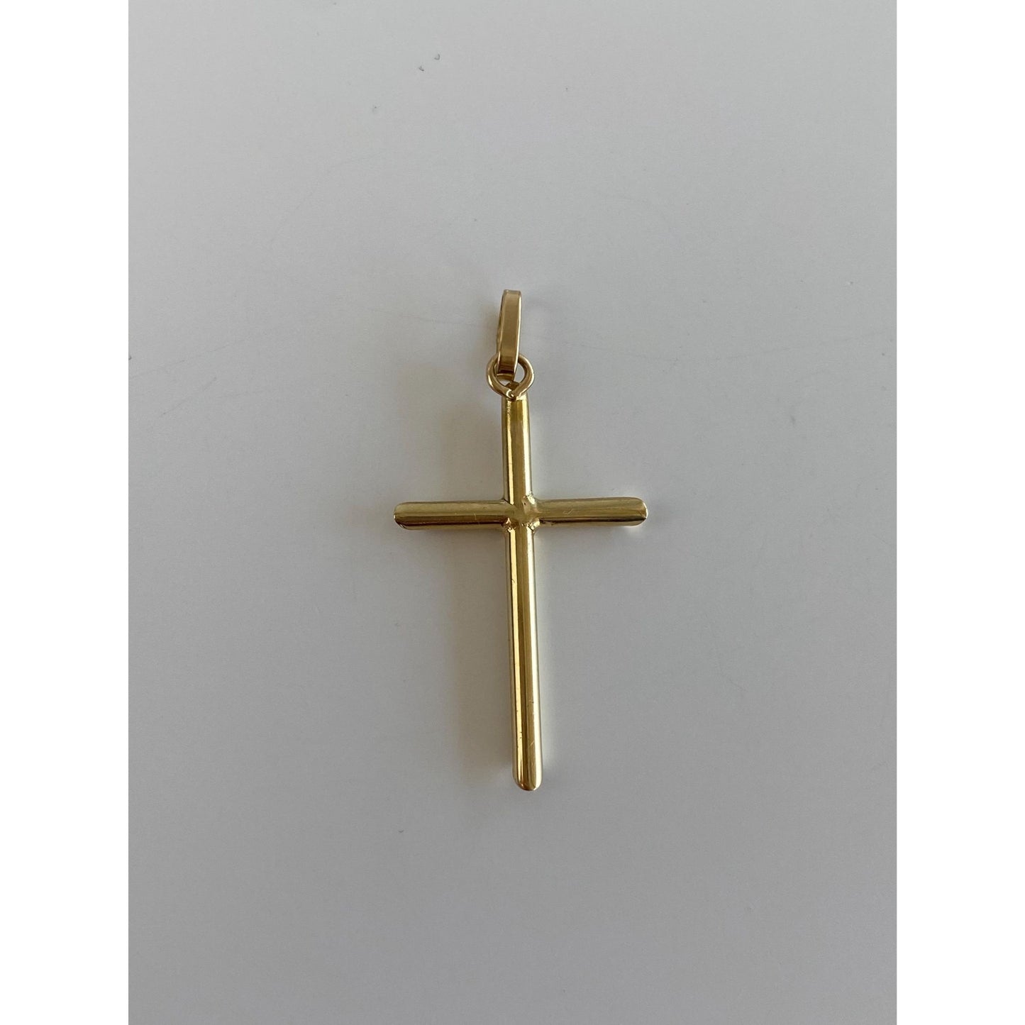 Vintage 14k Yellow Gold Cross Charm