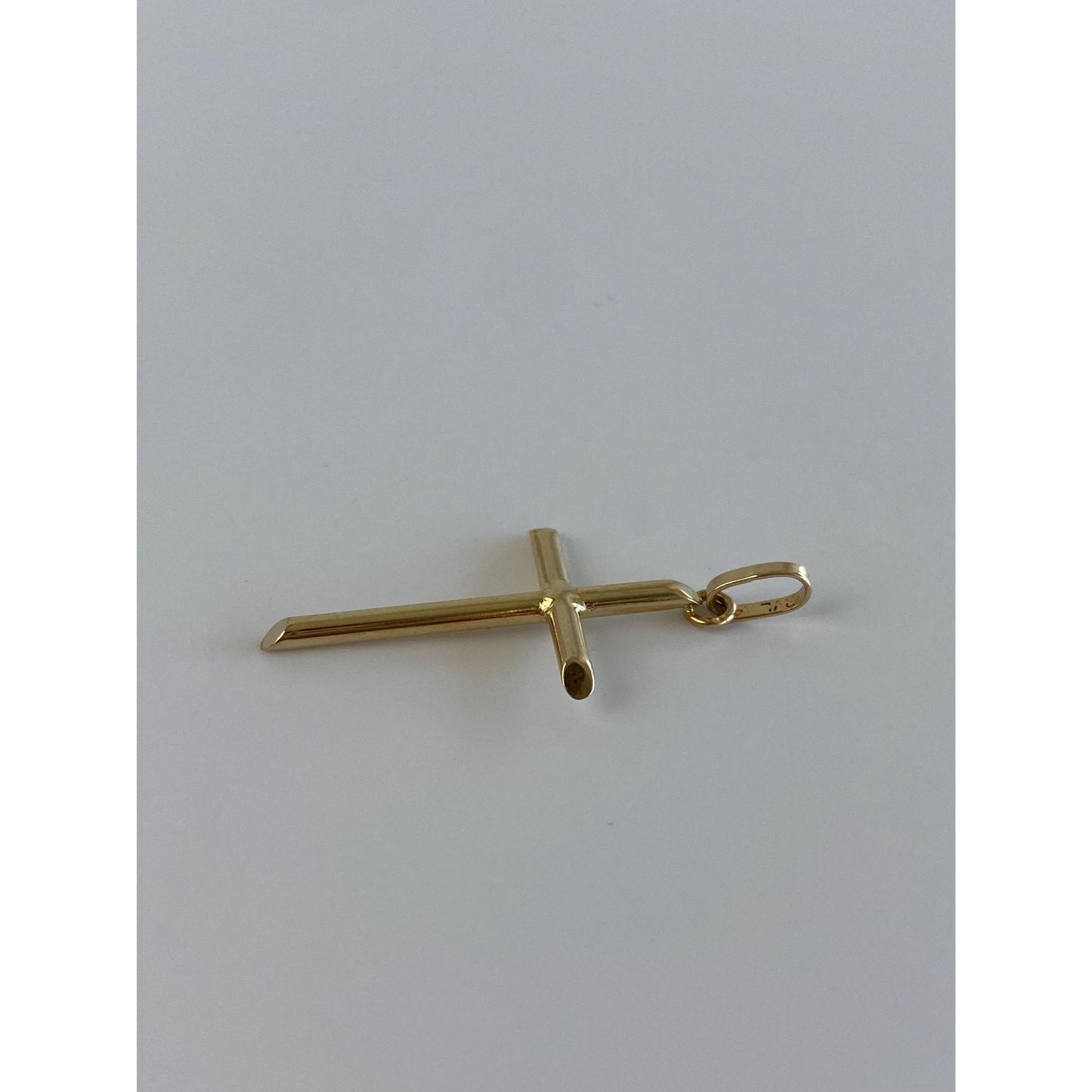 Vintage 14k Yellow Gold Cross Charm