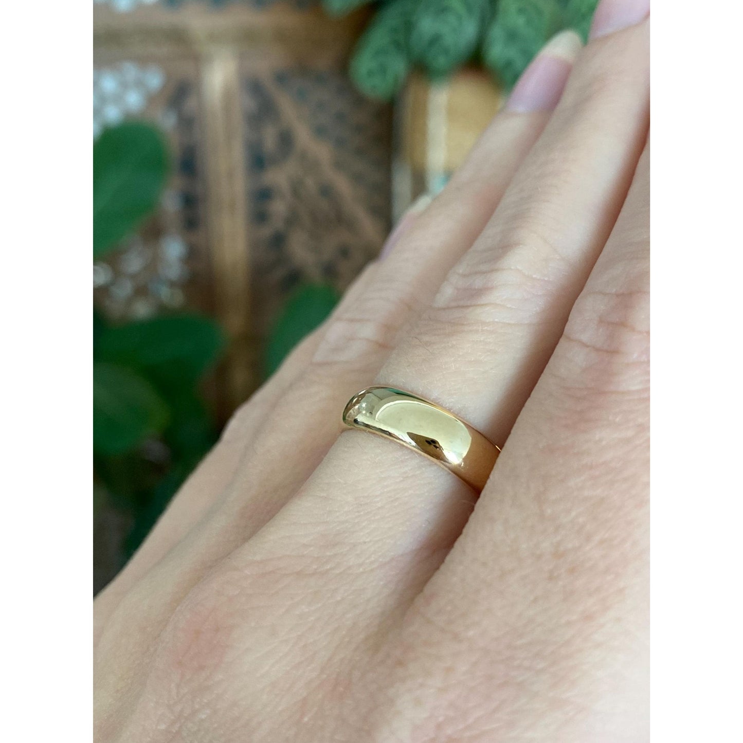 Vintage Solid 14k Yellow Gold Ring Band - Size 6.5
