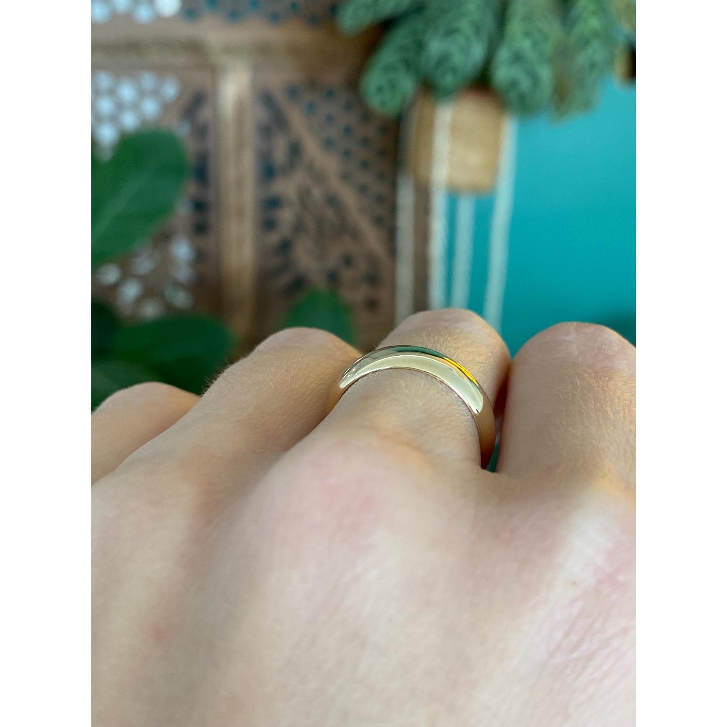 Vintage Solid 14k Yellow Gold Ring Band - Size 6.5