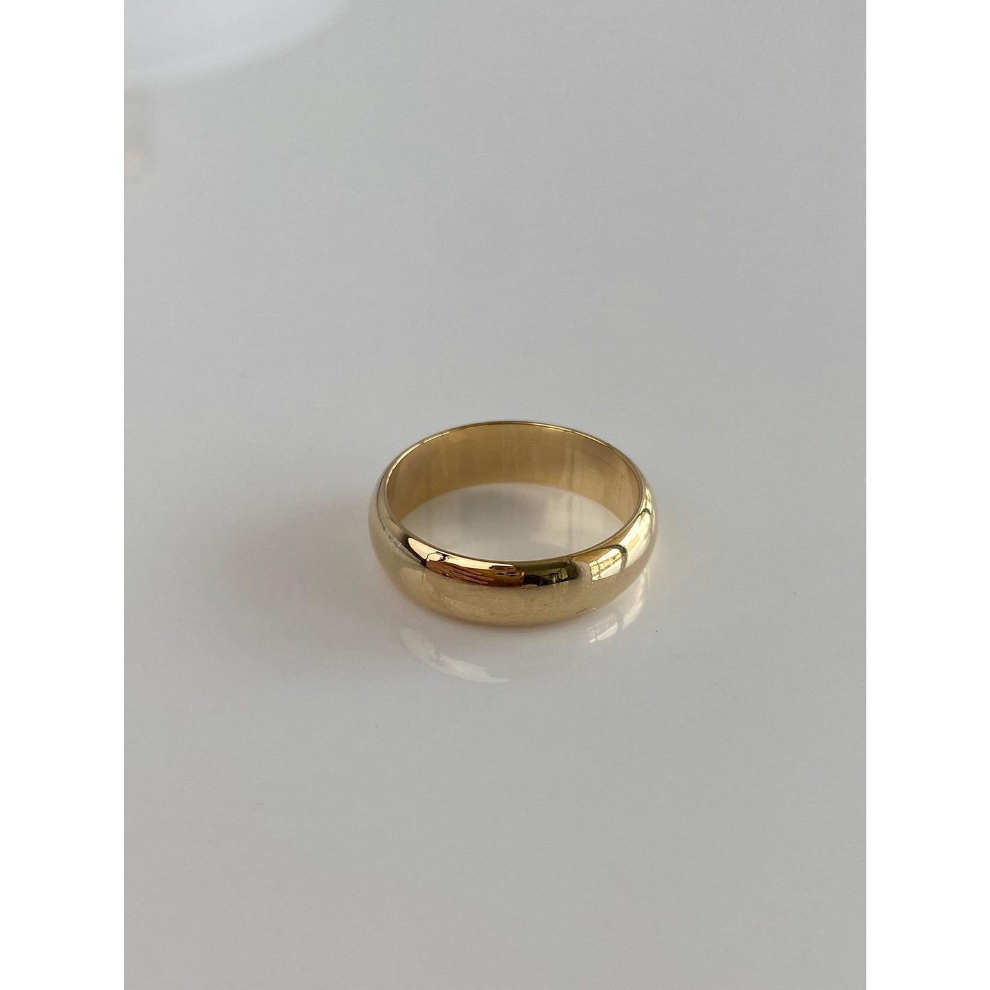 Vintage Solid 14k Yellow Gold Ring Band - Size 6.5