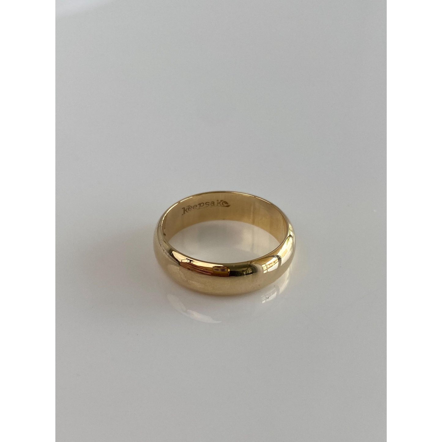 Vintage Solid 14k Yellow Gold Ring Band - Size 6.5
