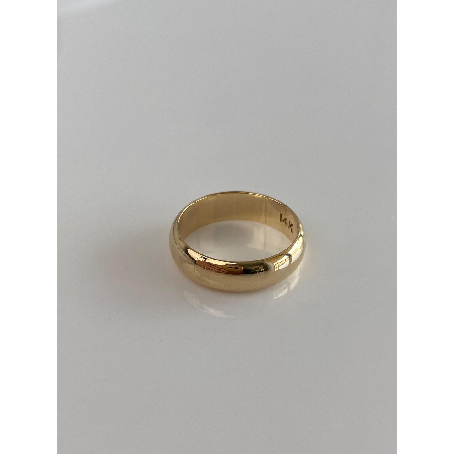 Vintage Solid 14k Yellow Gold Ring Band - Size 6.5