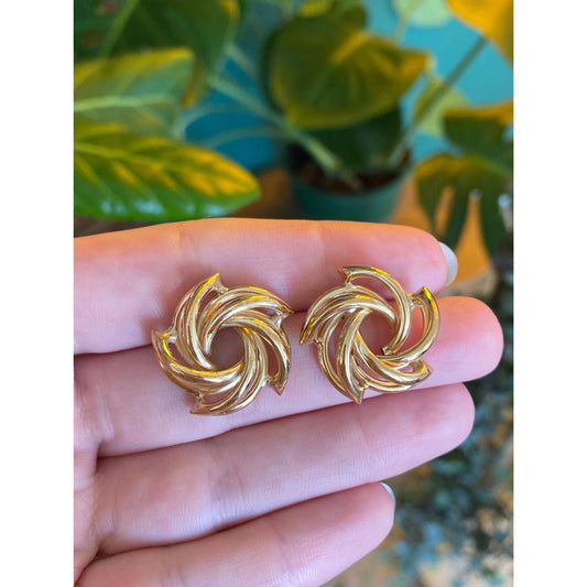 Vintage 14k Yellow Gold Earrings