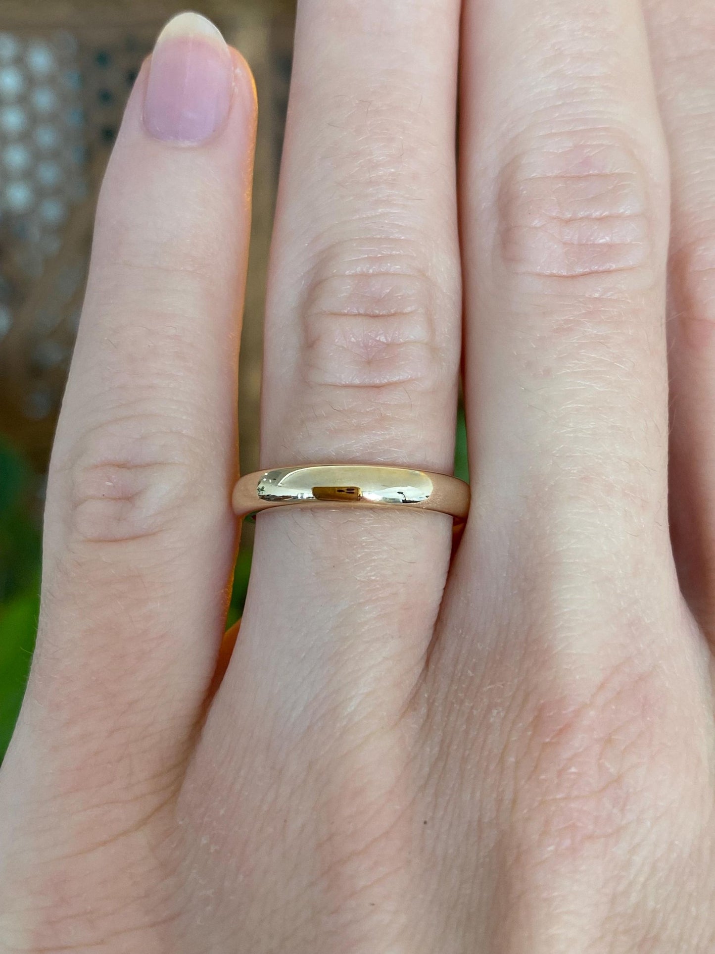 Vintage Solid 14k Yellow Gold Ring Band - Size 5.75