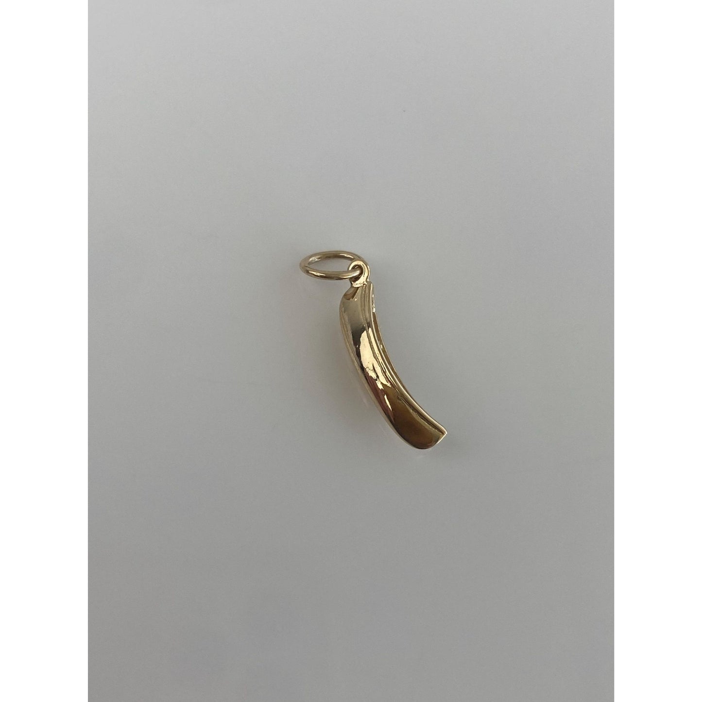 Vintage Solid 14k Yellow Gold Canoe Charm