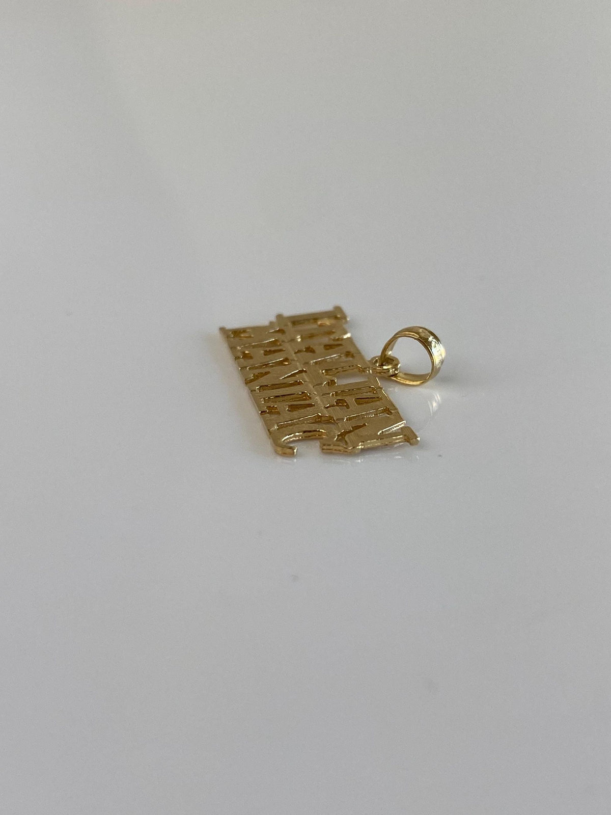 Vintage Solid 14k Yellow Gold 'Italian Maniac' Charm