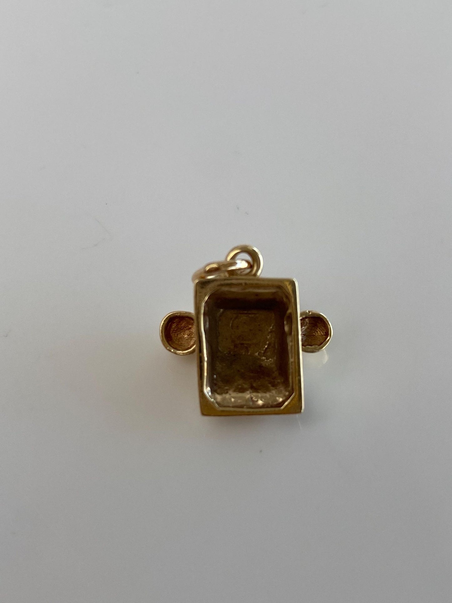 Vintage Solid 10k Yellow Gold Telephone Charm