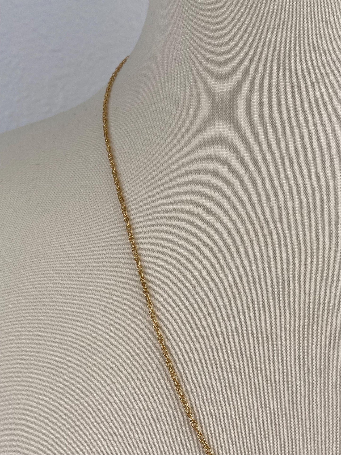 Vintage Solid 14k Yellow Gold Chain Necklace - 24 inches
