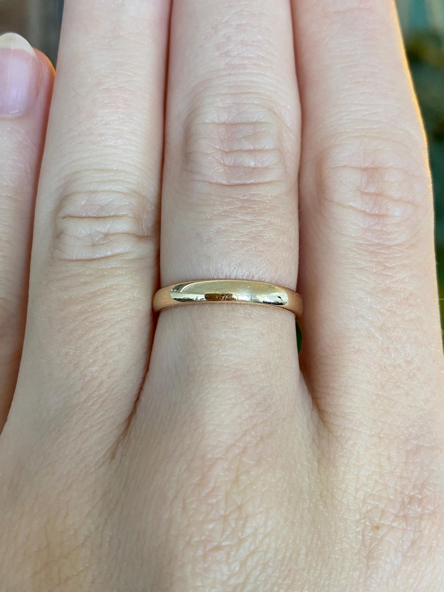 Vintage Solid 14k Yellow Gold Ring Band - Size 6.25