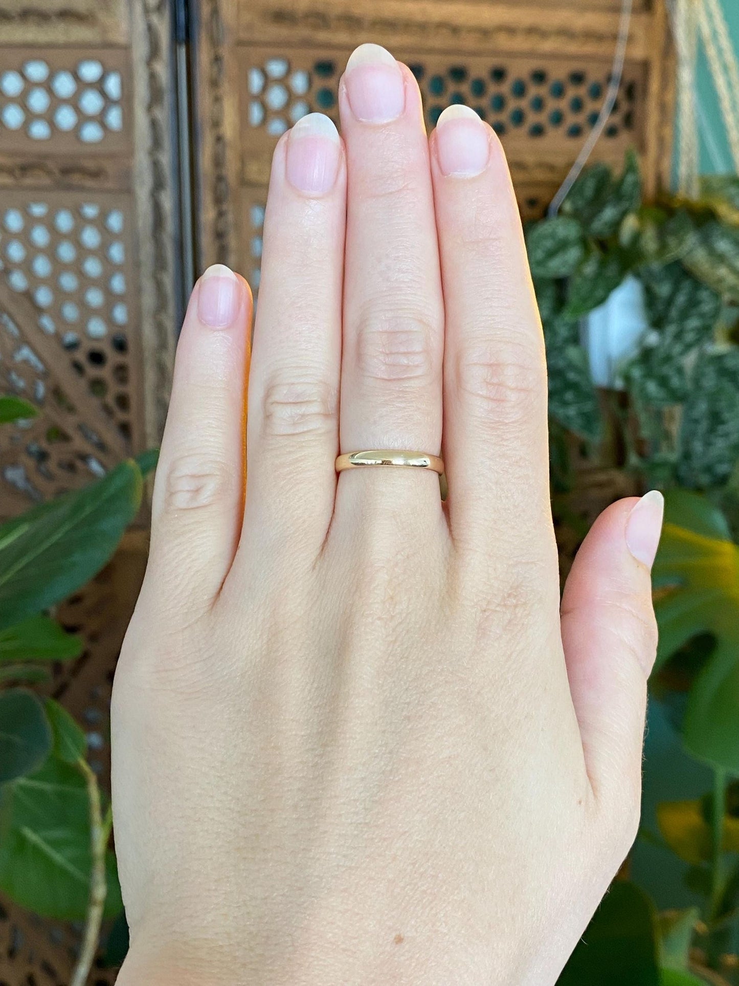 Vintage Solid 14k Yellow Gold Ring Band - Size 6.25